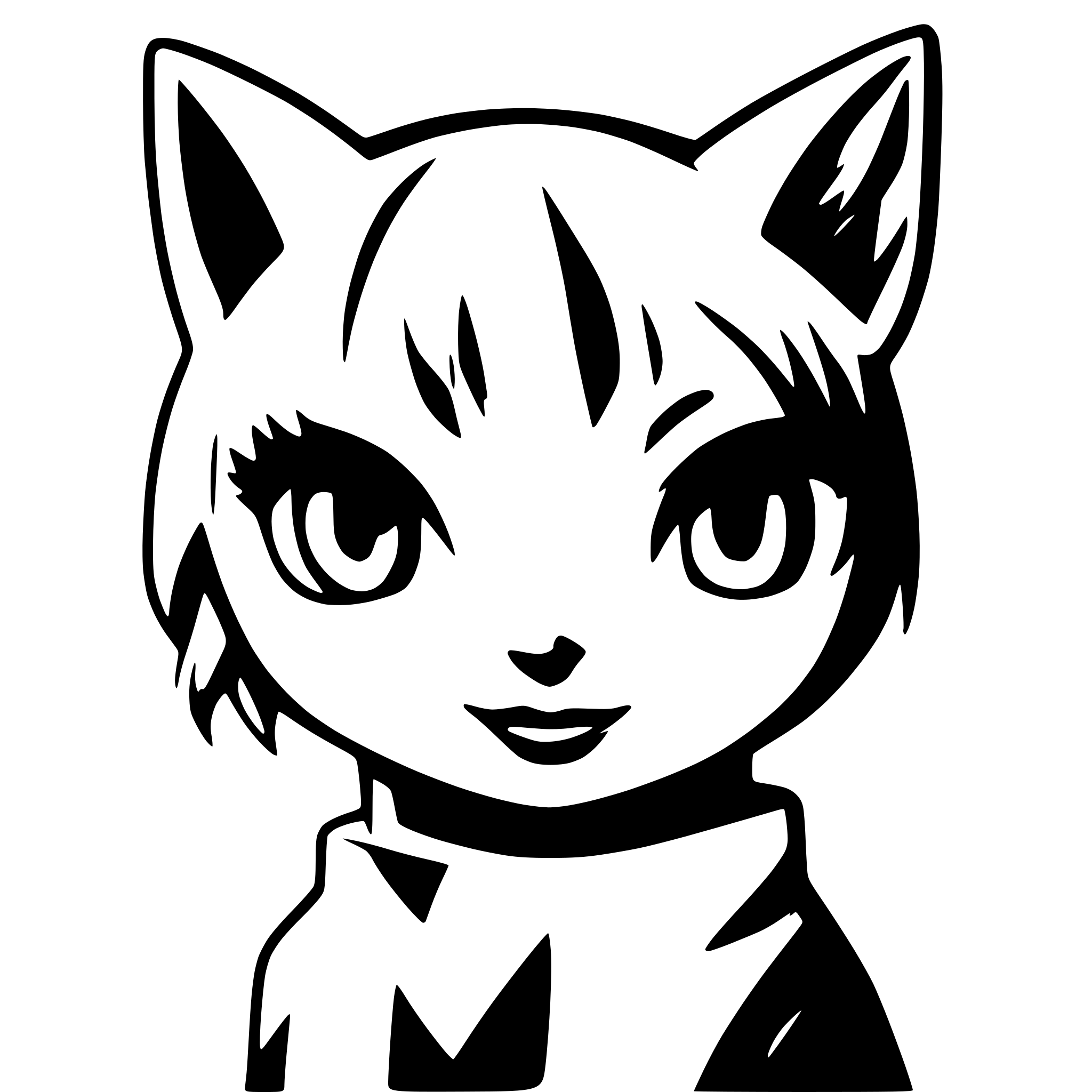 AI-generated SVG of a Süße Katze, große augen, zum verlieben