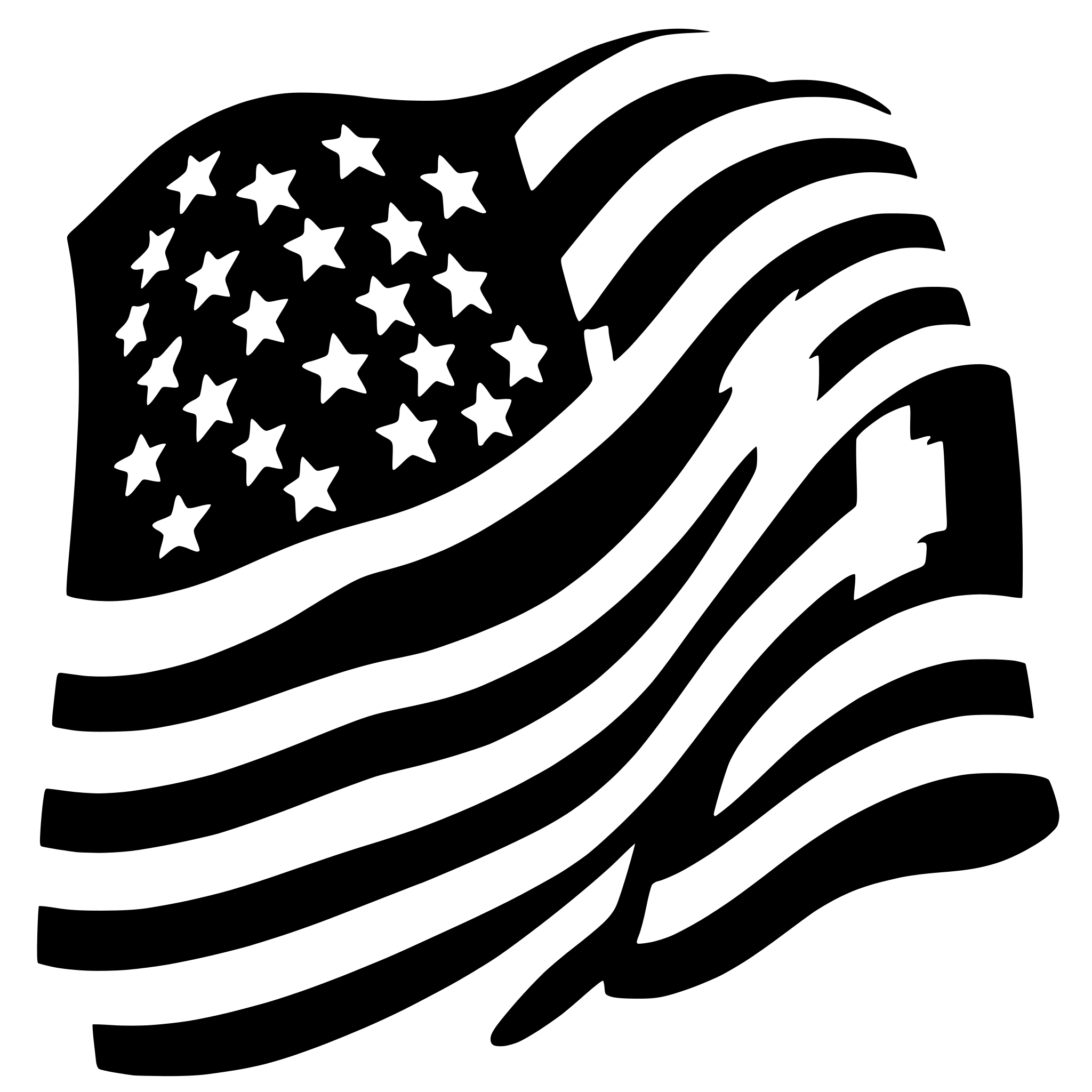 AI-generated SVG of 'american flag'
