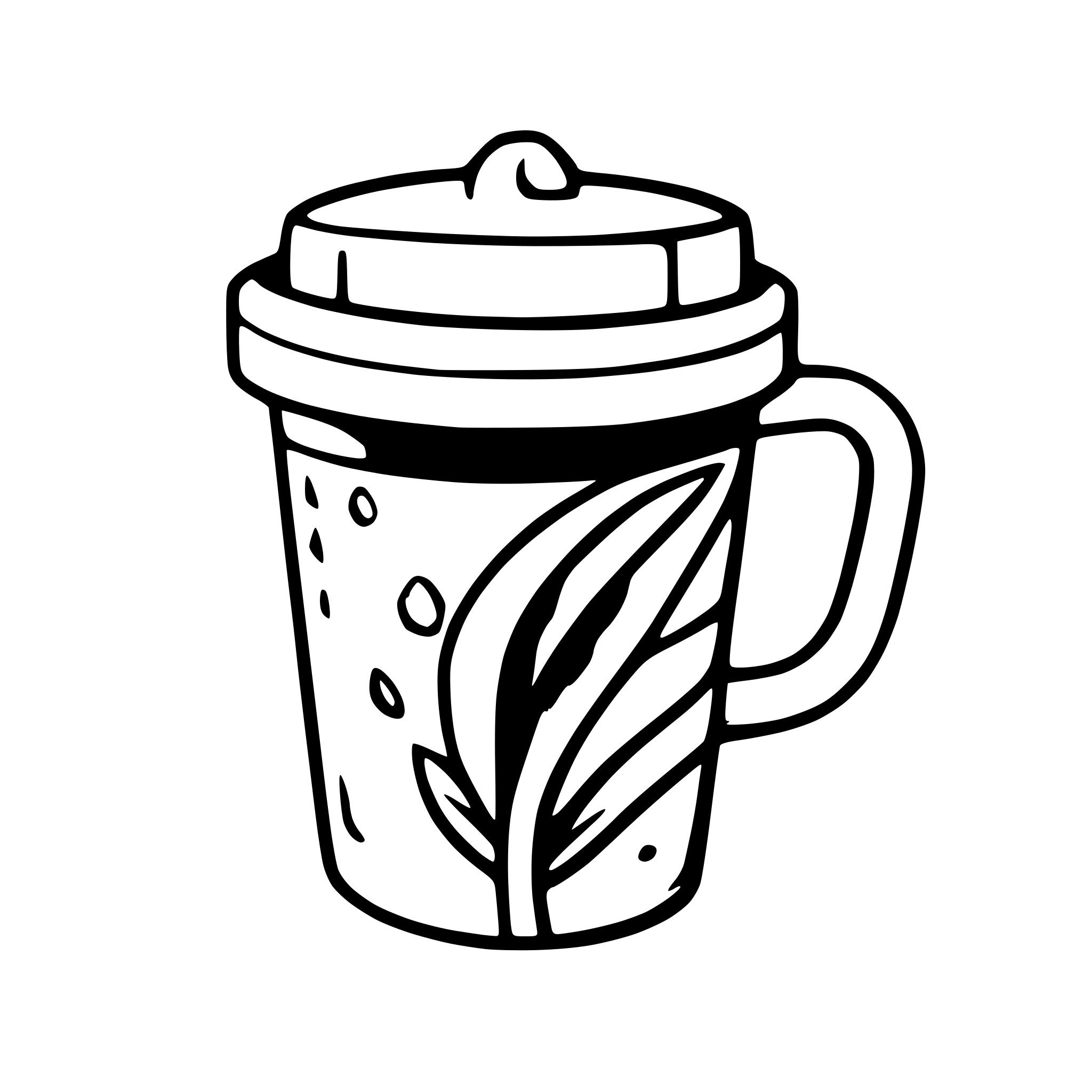 AI-generated SVG of 'plain polypaper coffee cup'