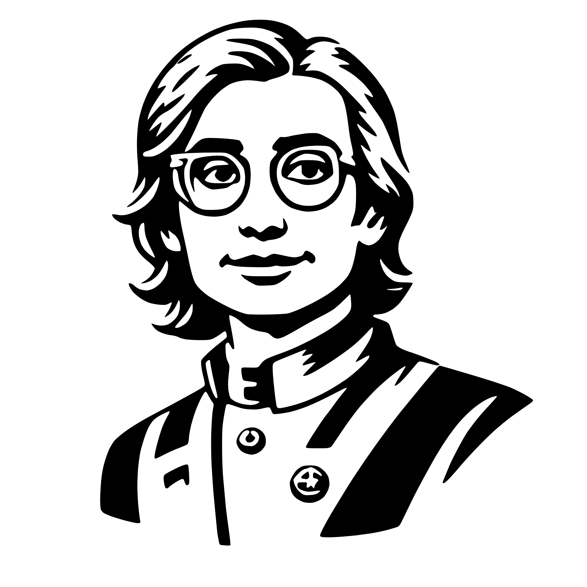 AI-generated SVG of a physicist