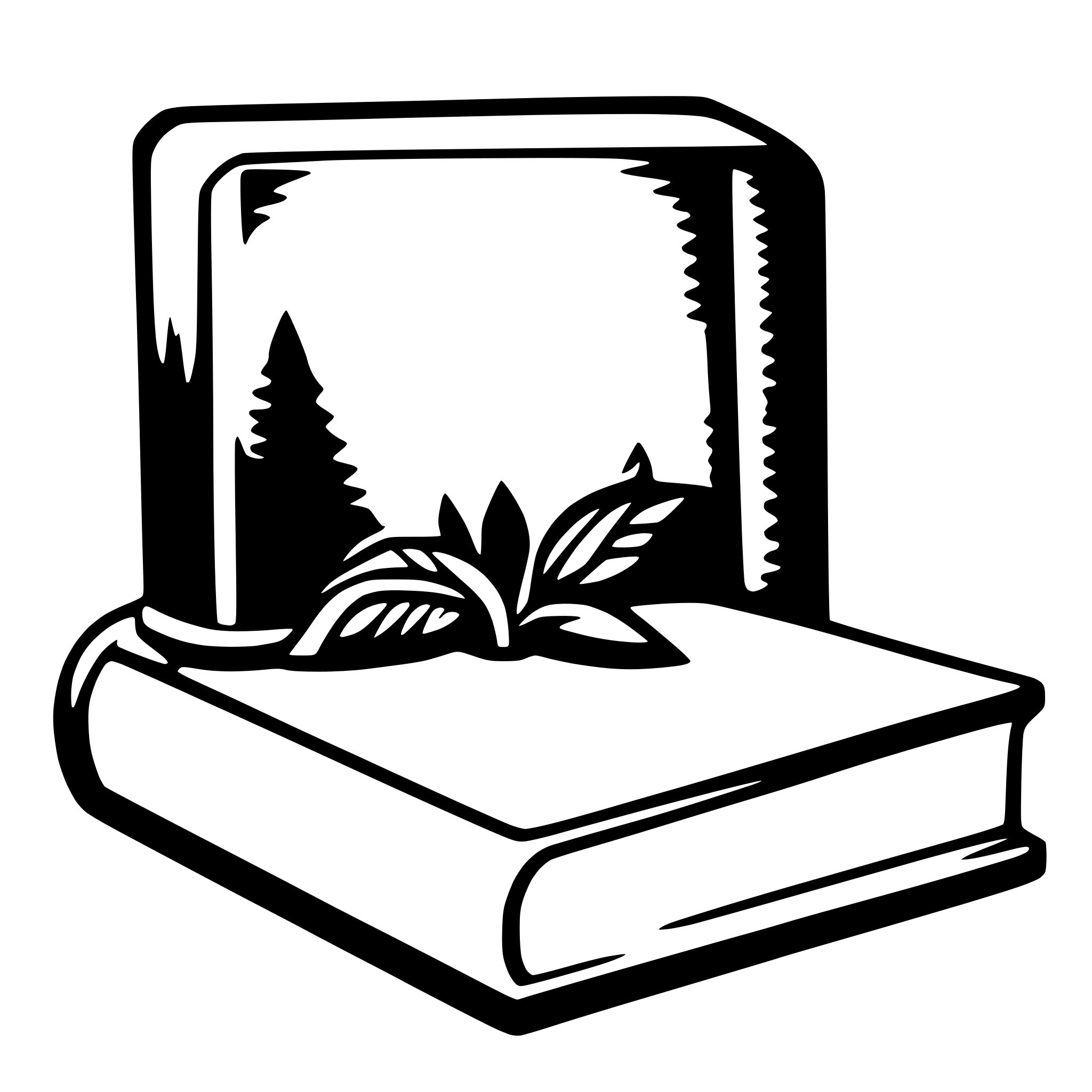 AI-generated SVG of a book