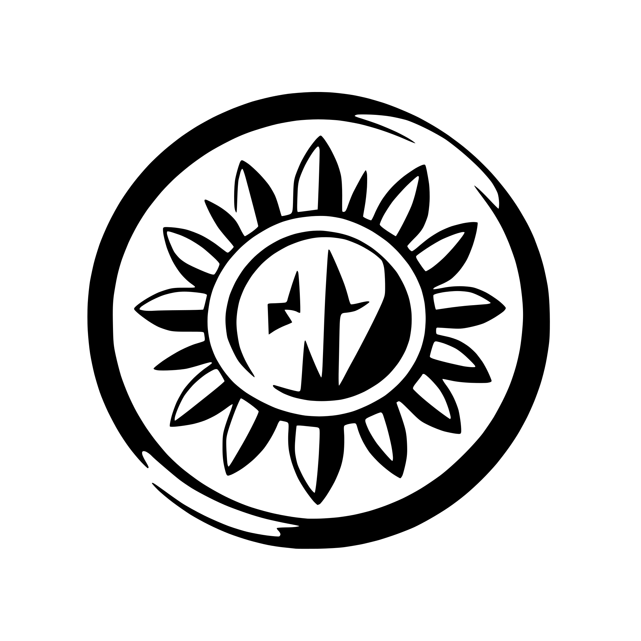 AI-generated SVG of 'geometric sun with rays'