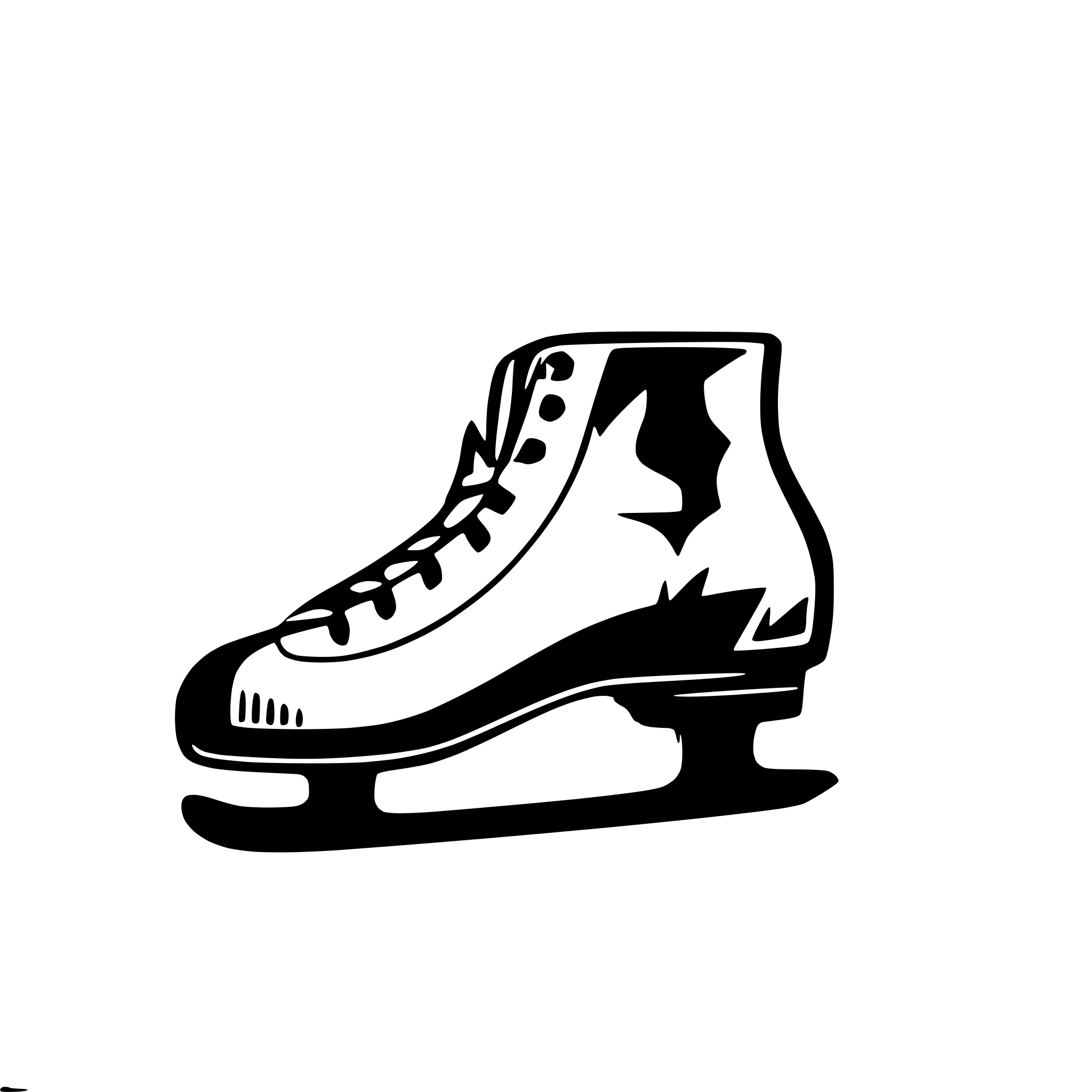 AI-generated SVG of a Repeating background figure skates and snowflakes