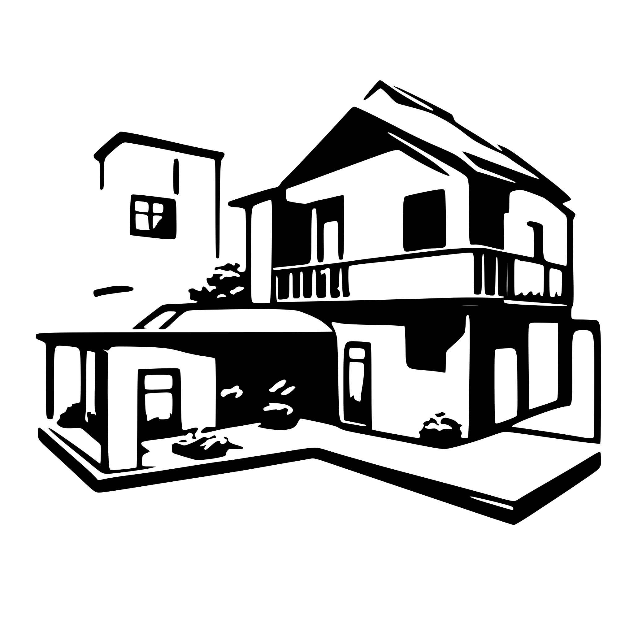 AI-generated SVG of 'house floor plan'