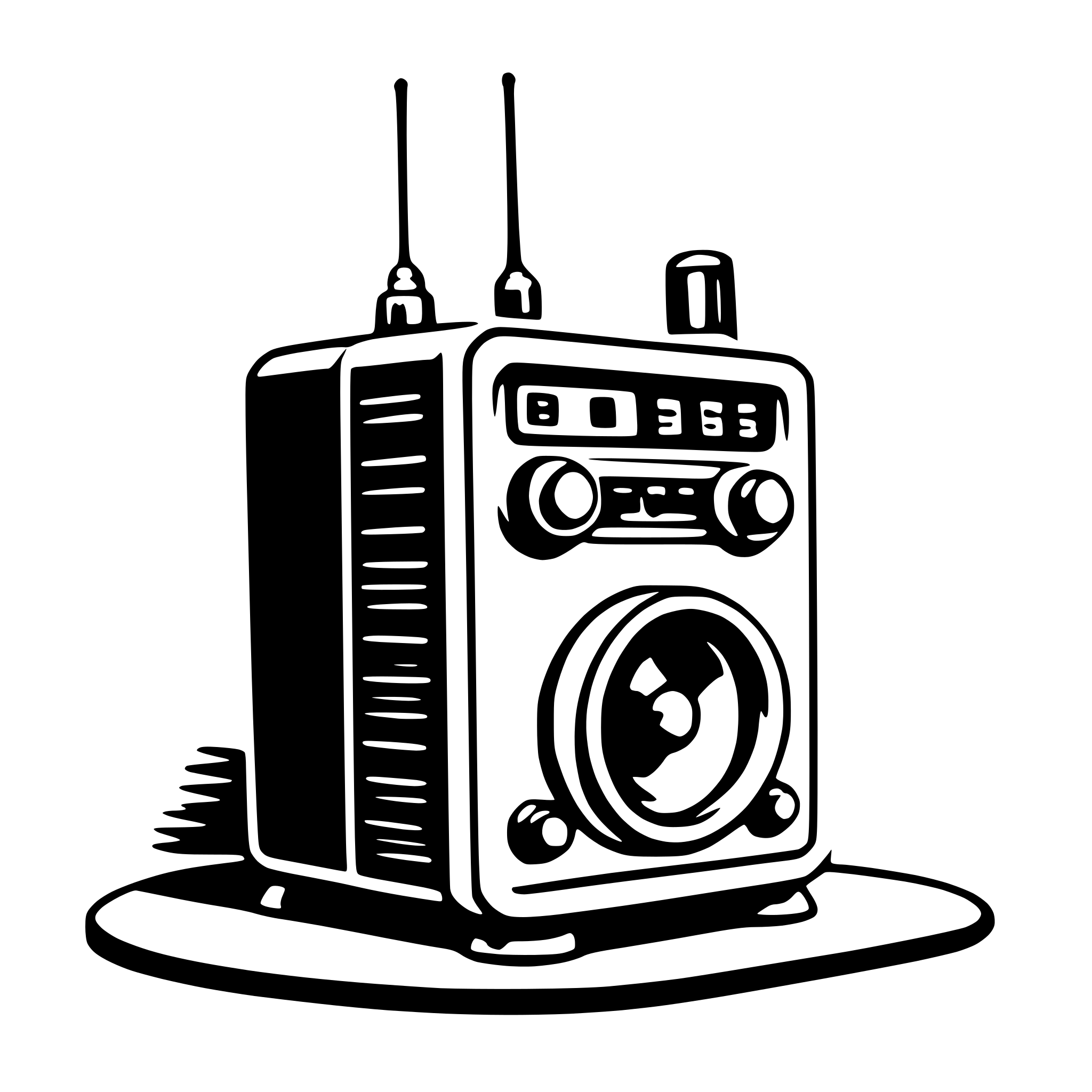 AI-generated SVG of a radio