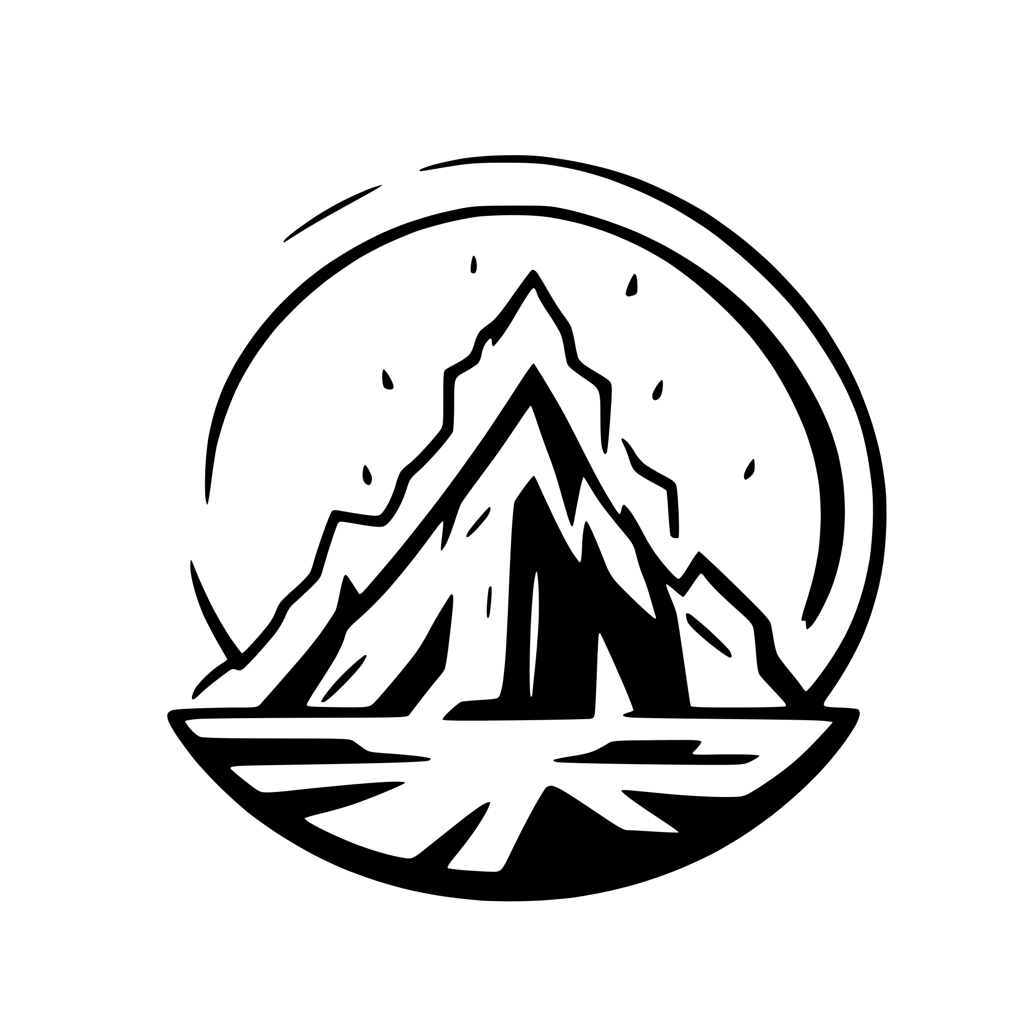 AI-generated SVG of a sun rising between mountains and the rays are shining as fire flames