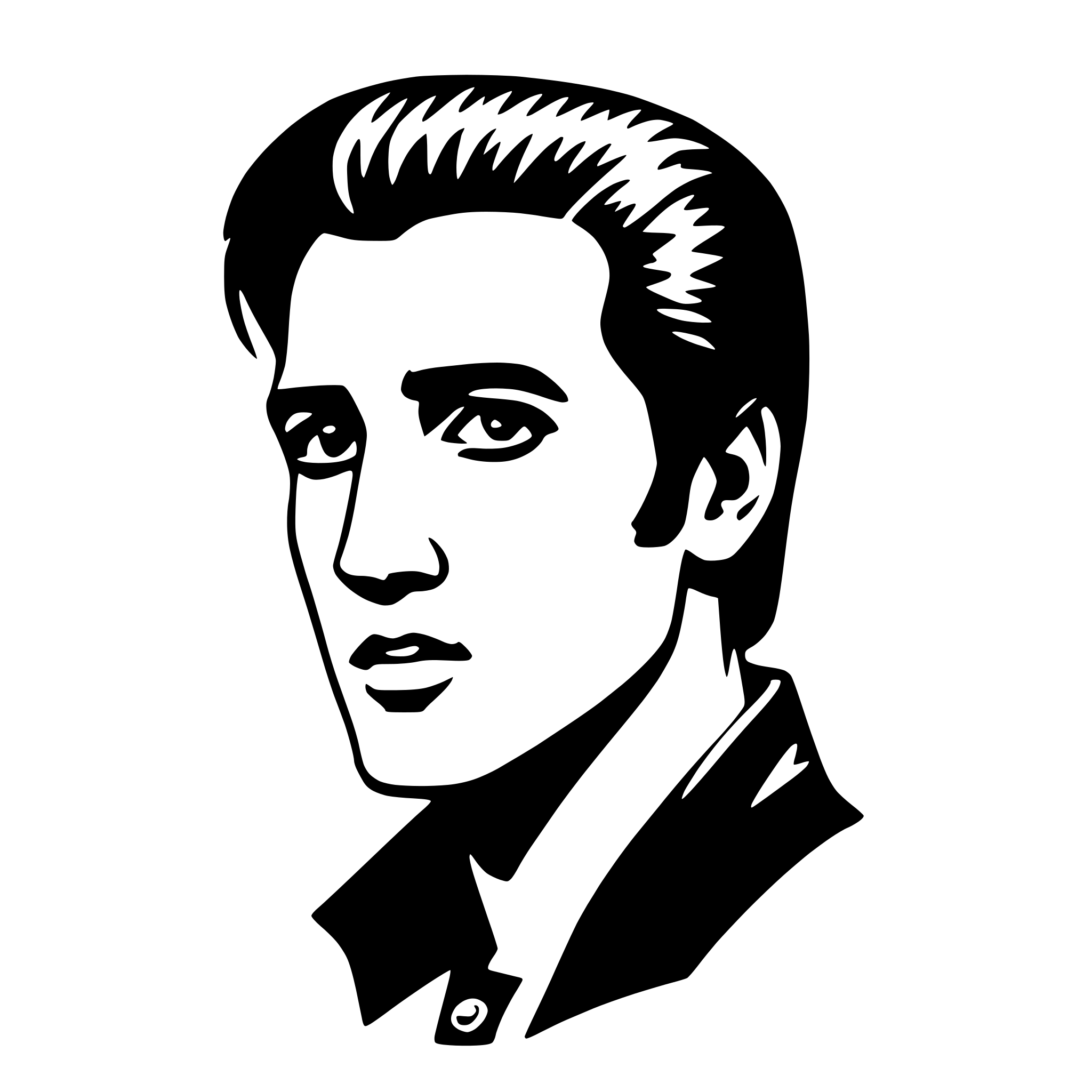 AI-generated SVG of 'elvis presley'