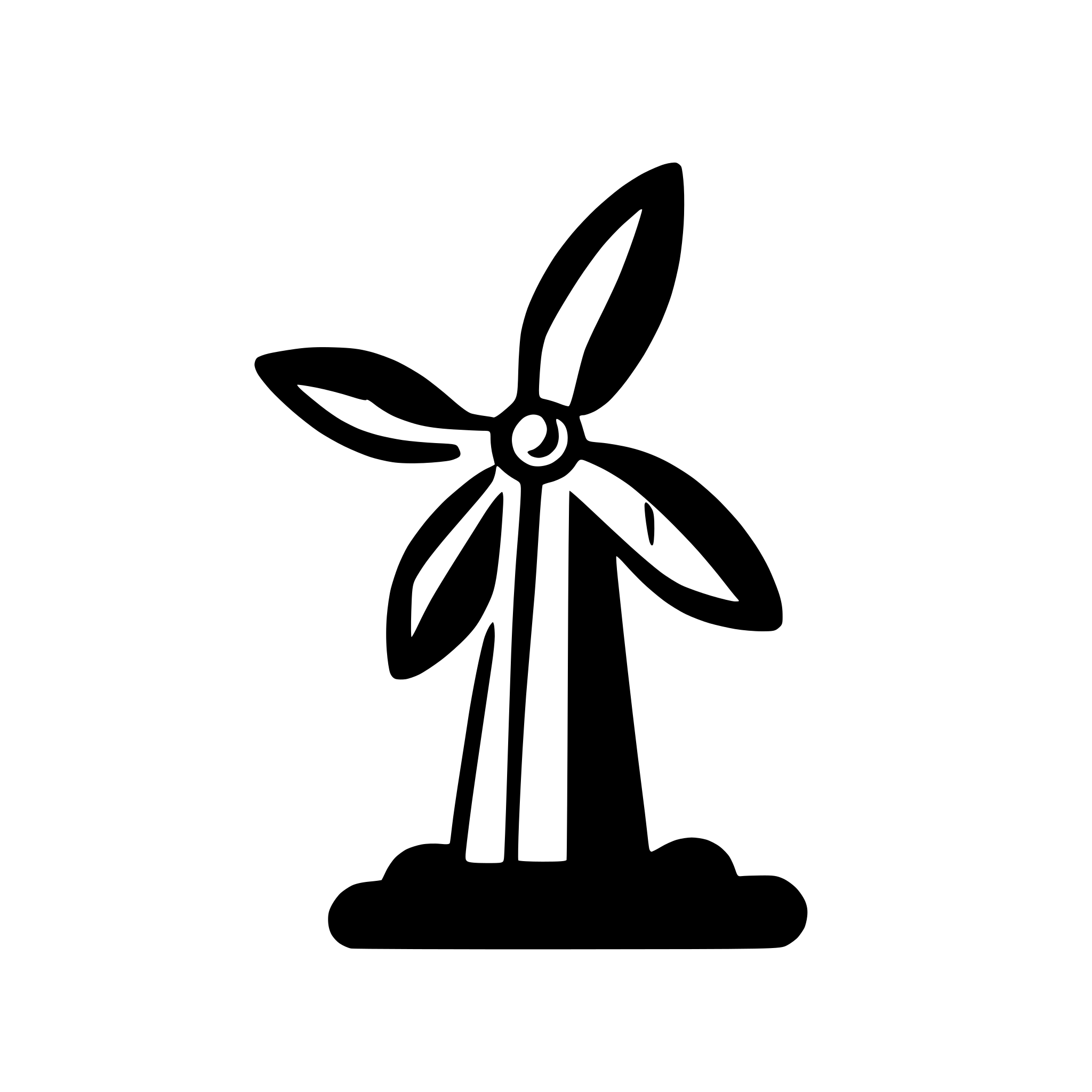 AI-generated SVG of 'Wind turbine'