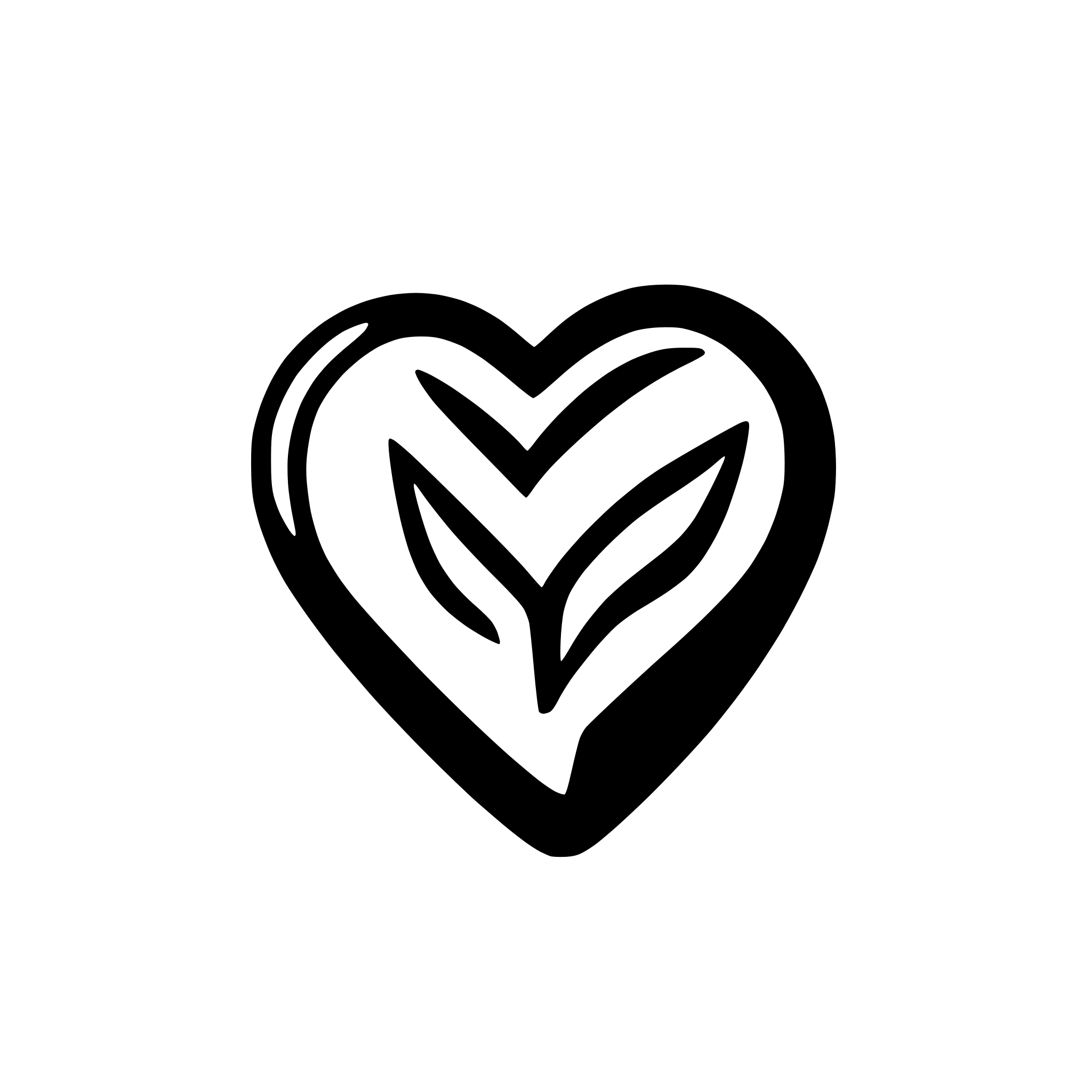 AI-generated SVG of a handrawn heart