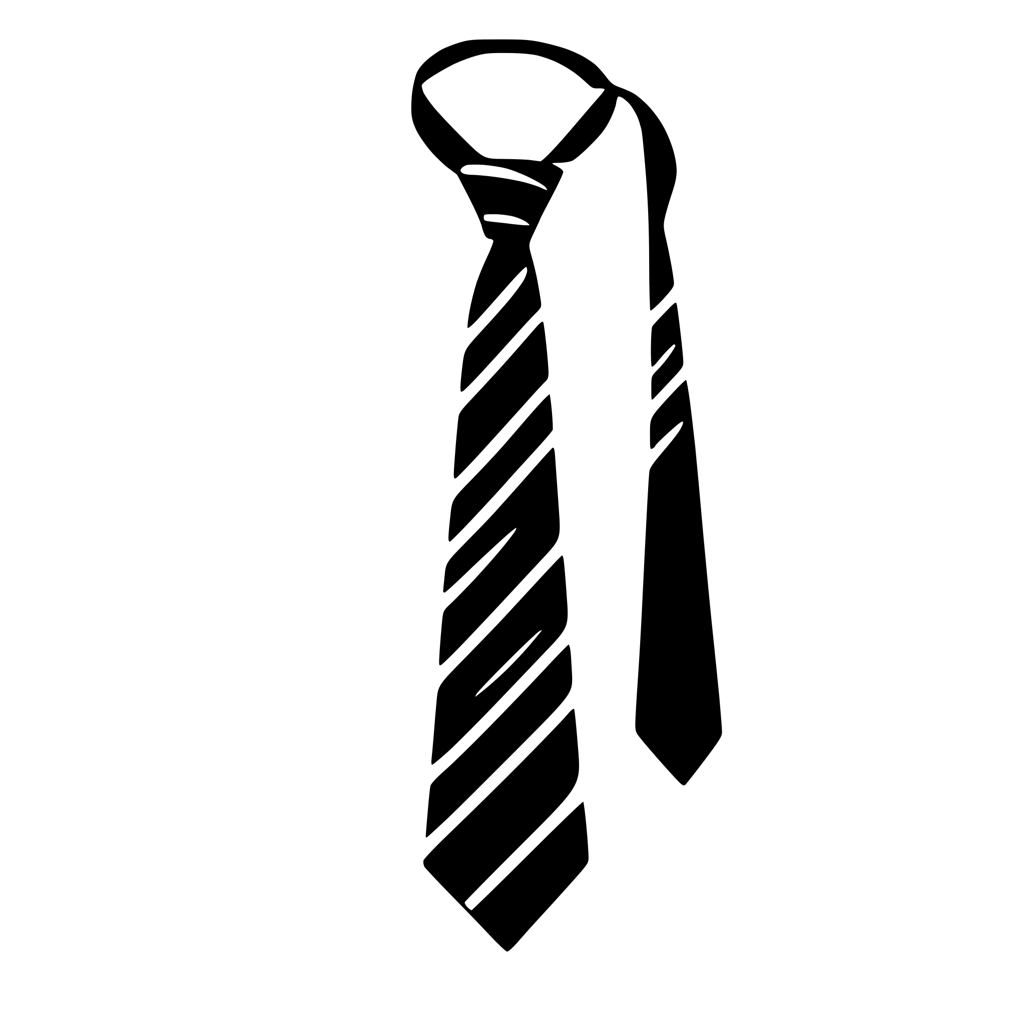AI-generated SVG of a tie