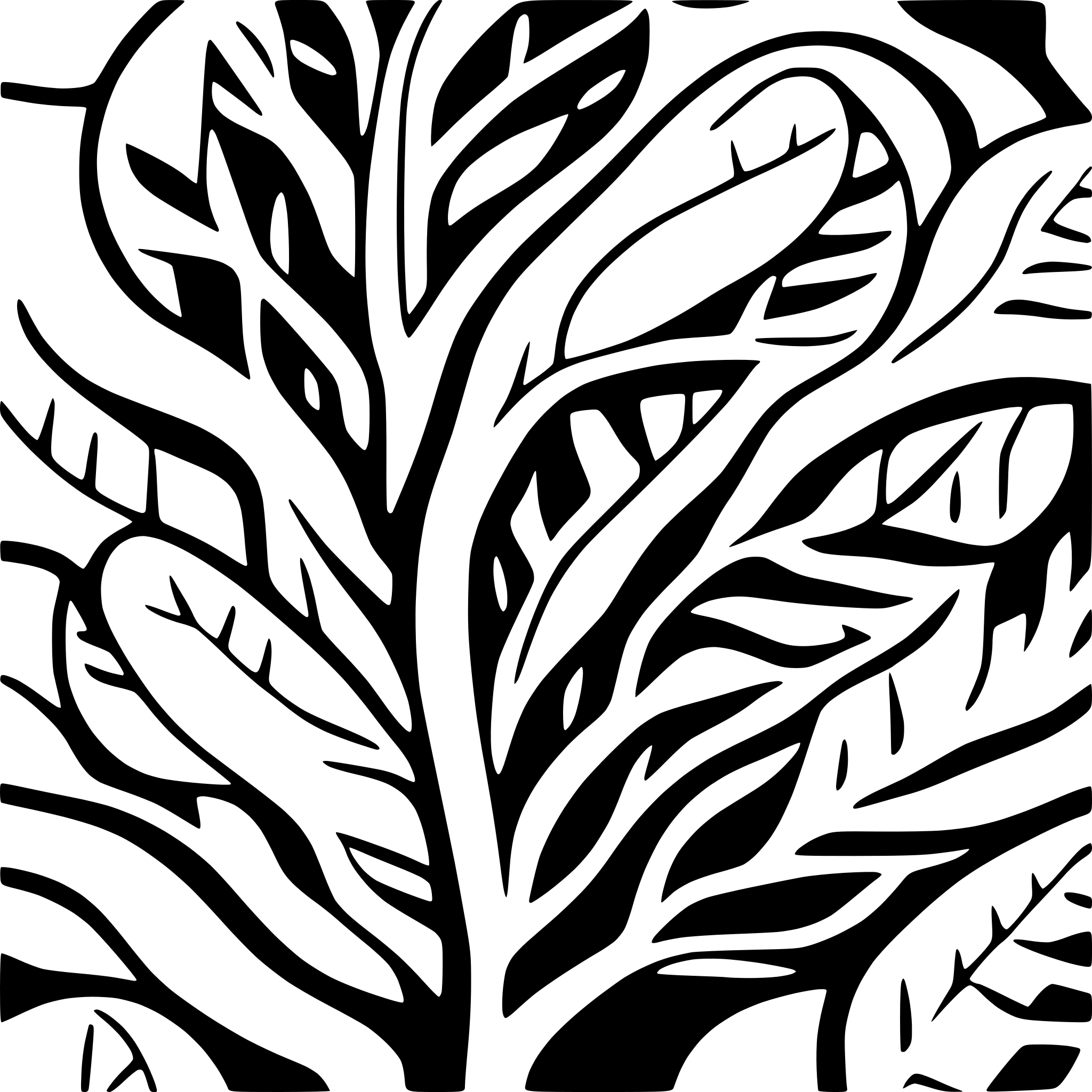 AI-generated SVG of a beautiful banyan forest