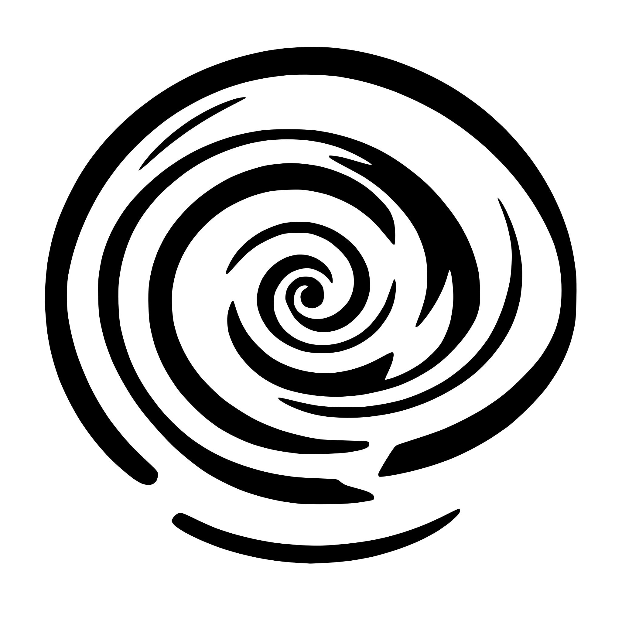 AI-generated SVG of a spiral black hole with matter being sucked in