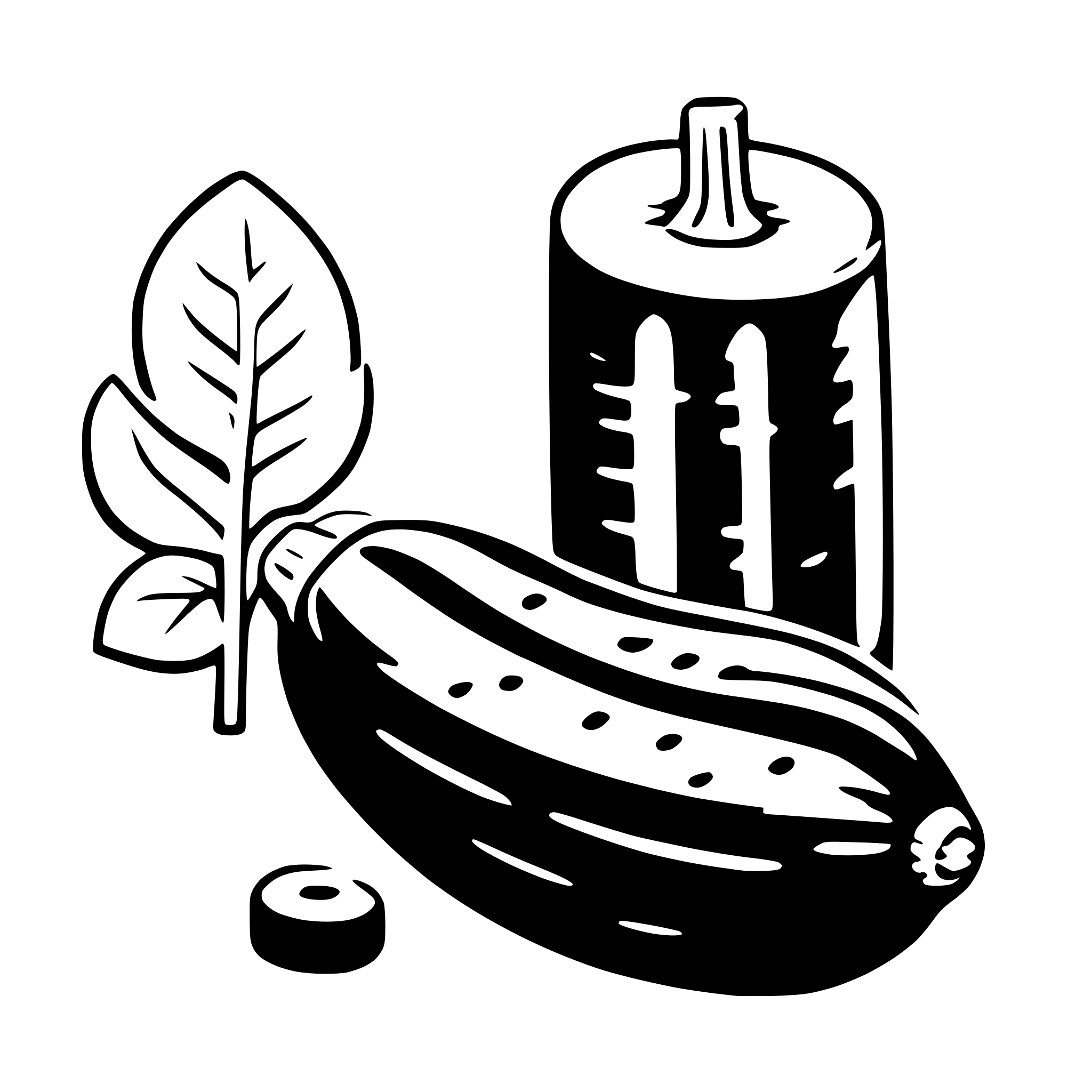 AI-generated SVG of a cucumber