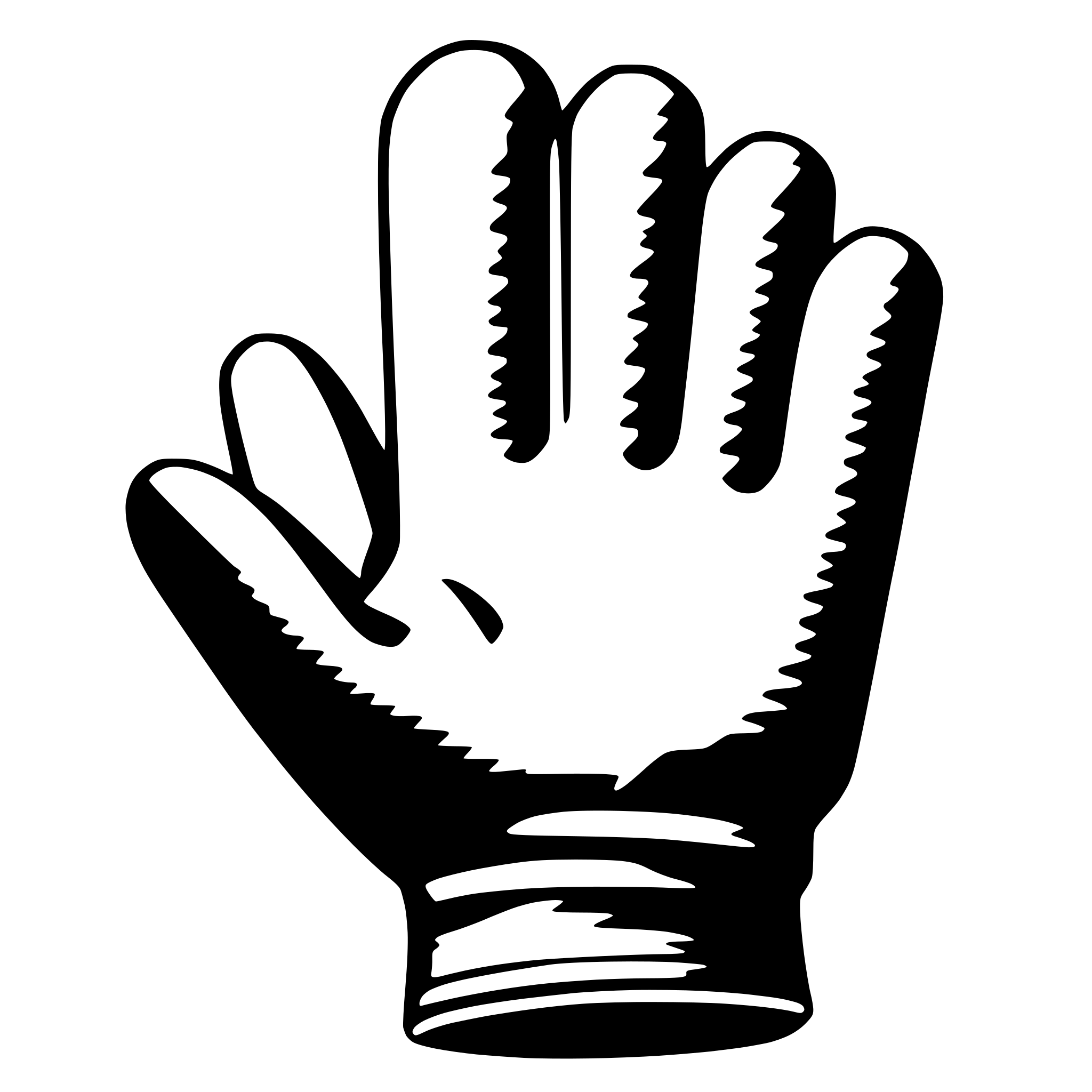 AI-generated SVG of a glove