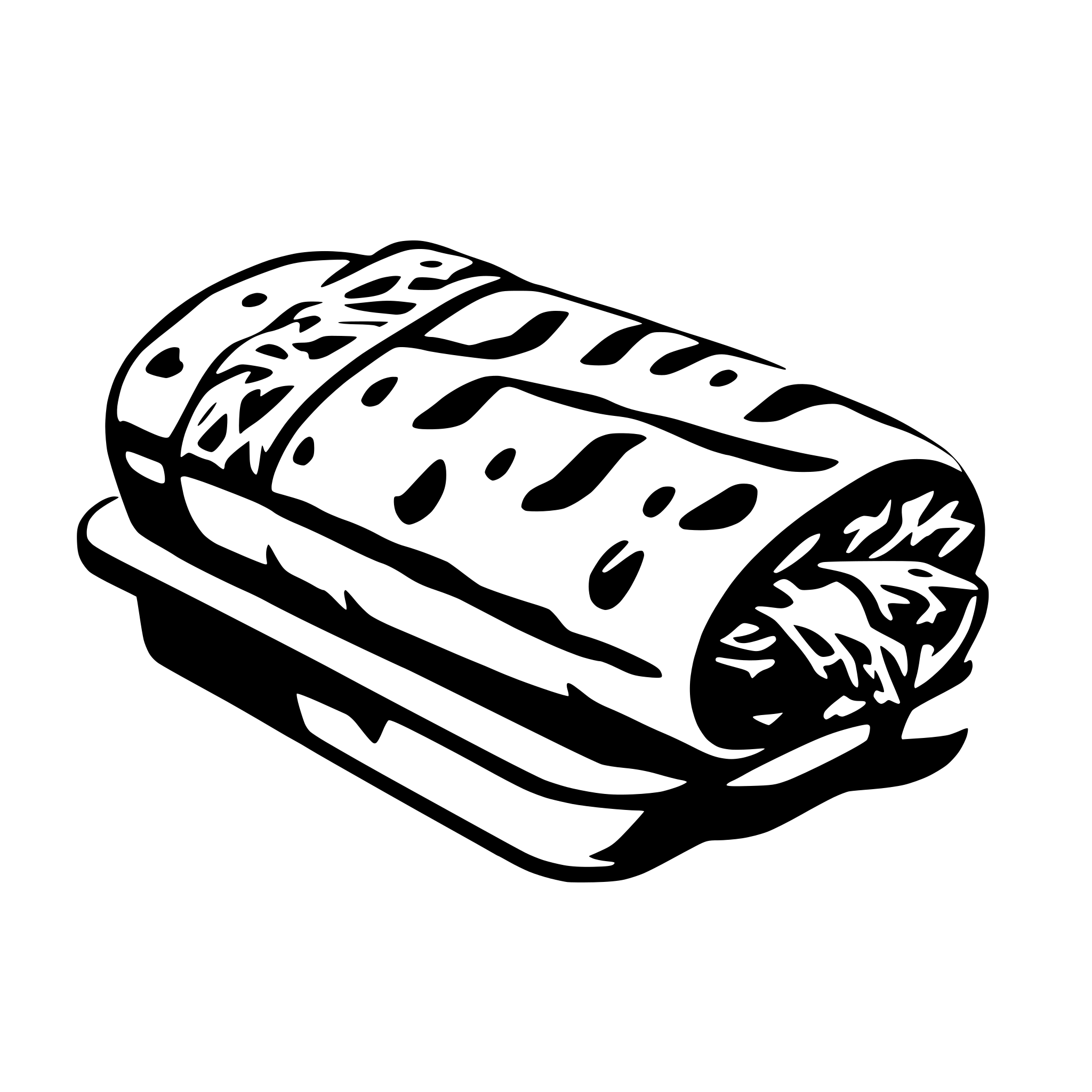 AI-generated SVG of 'kebab roll'
