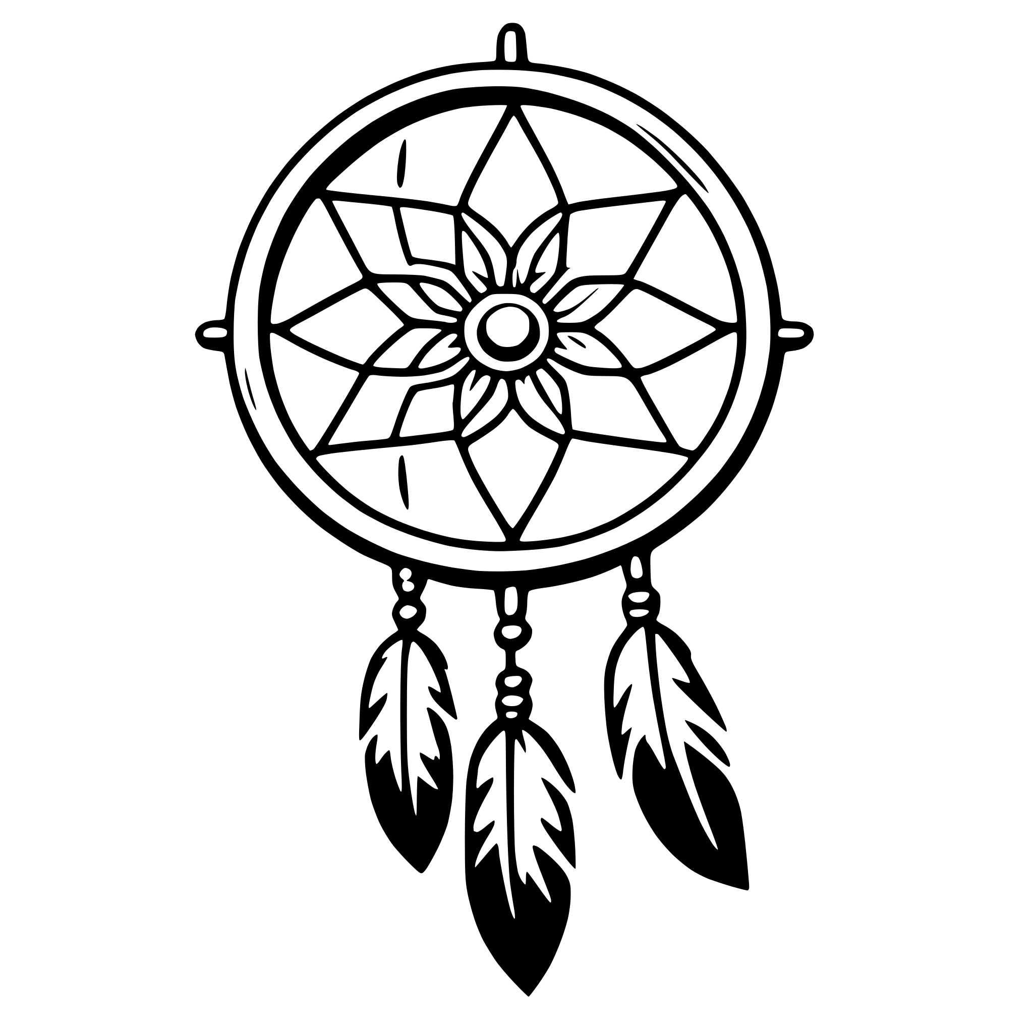 AI-generated SVG of 'dreamcatcher'