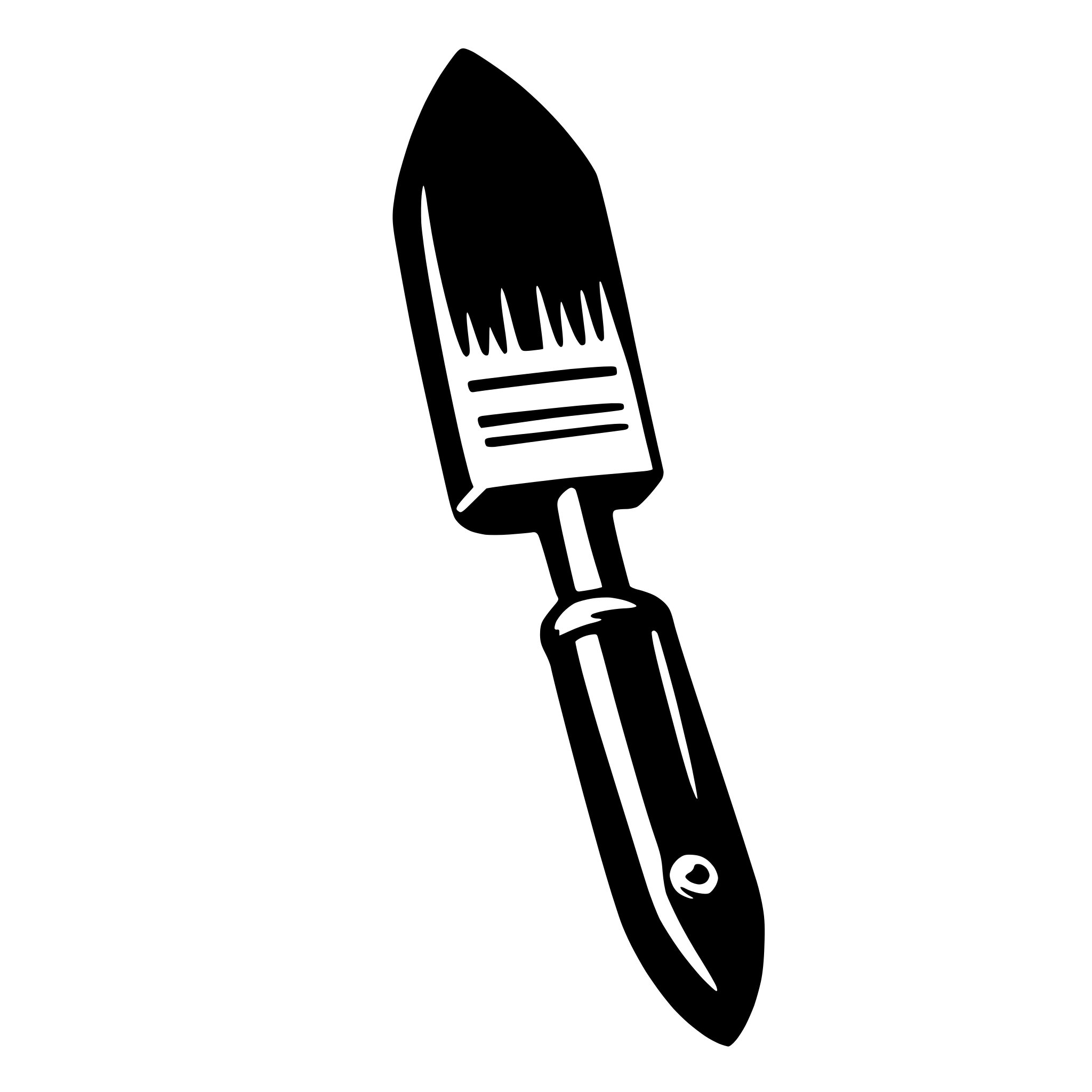 AI-generated SVG of 'paint brush'