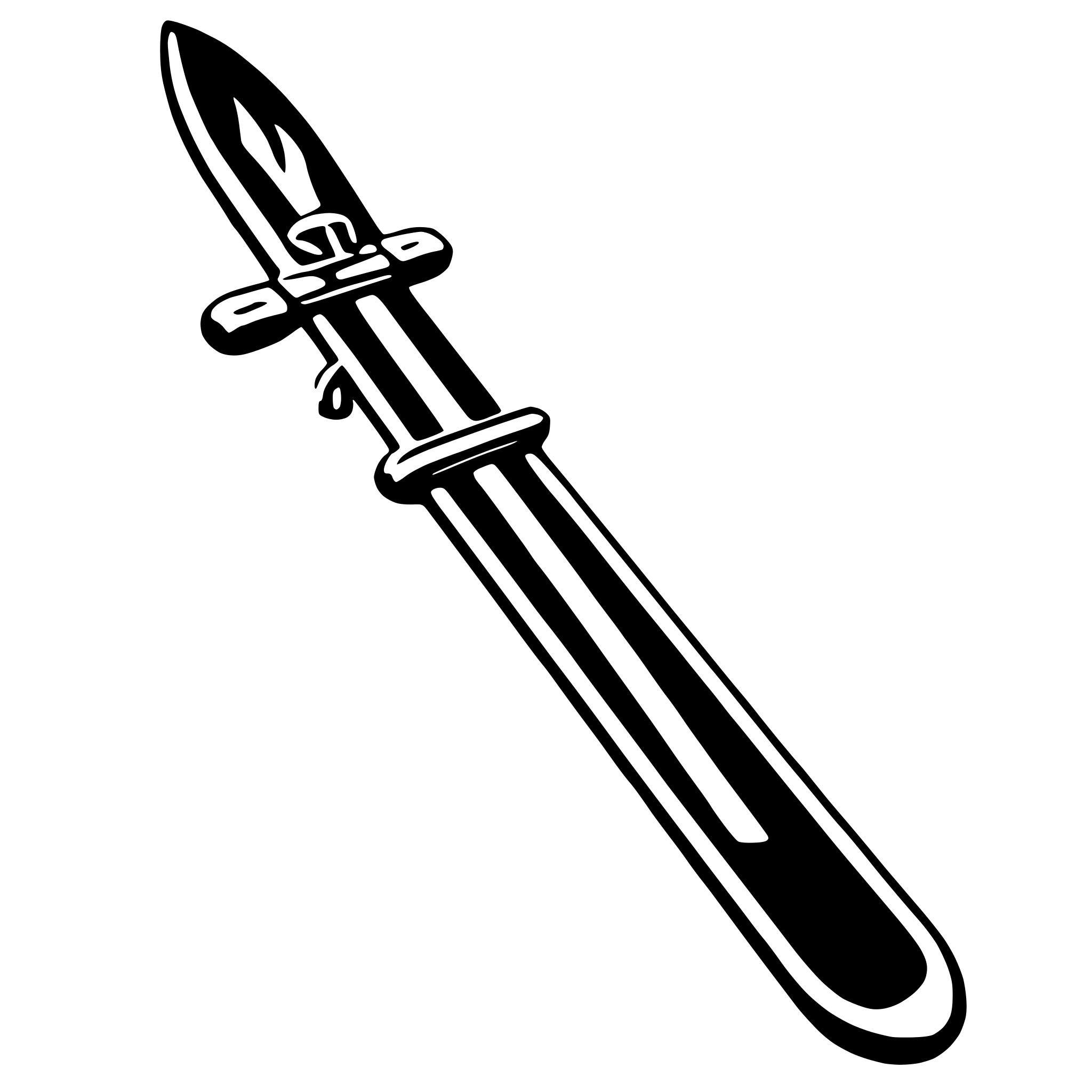 AI-generated SVG of a skis
