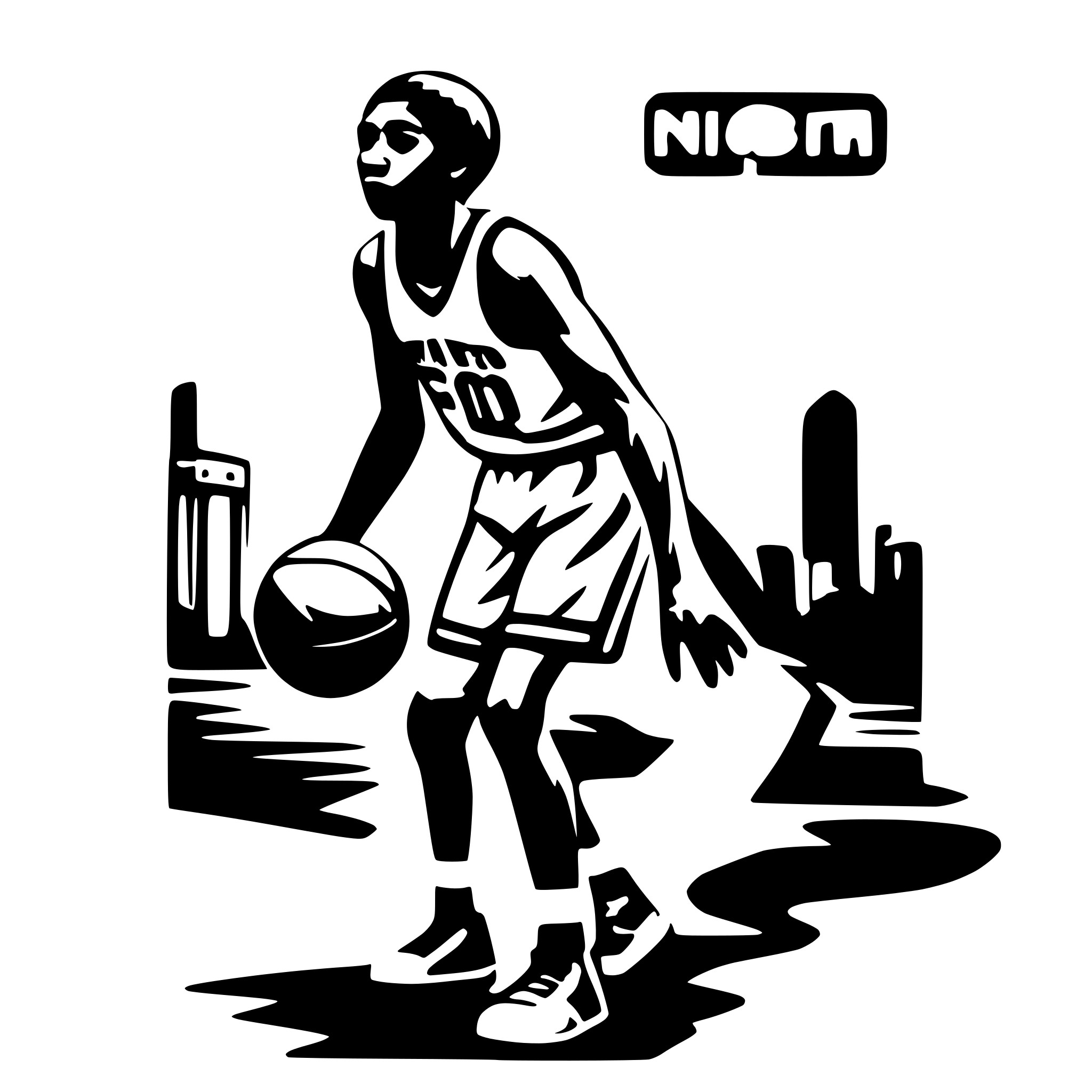 AI-generated SVG of a nba