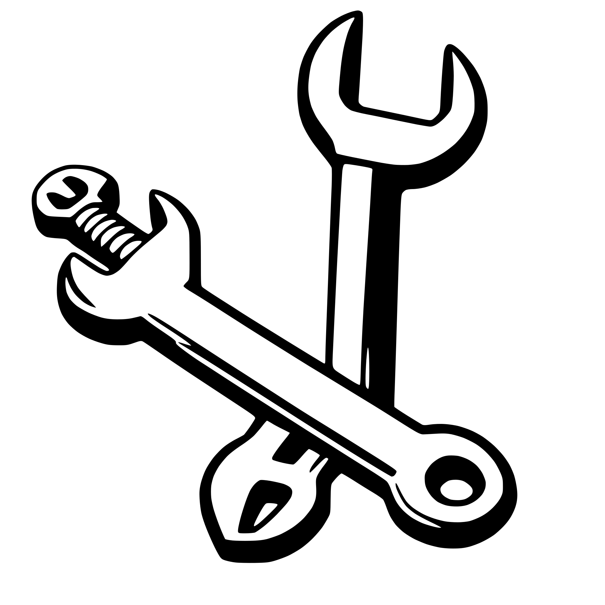AI-generated SVG of 'wrench'