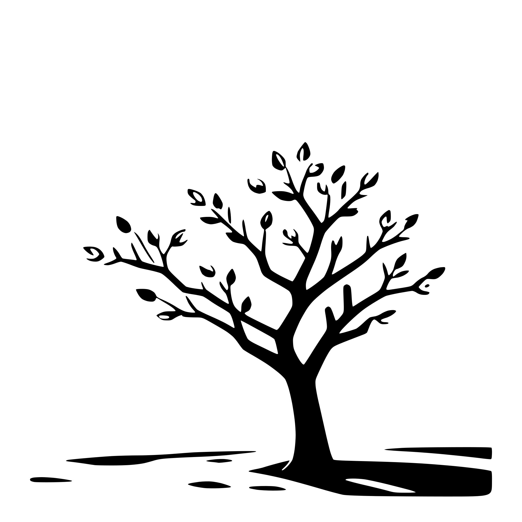 AI-generated SVG of 'cherry blossom tree at sunset'