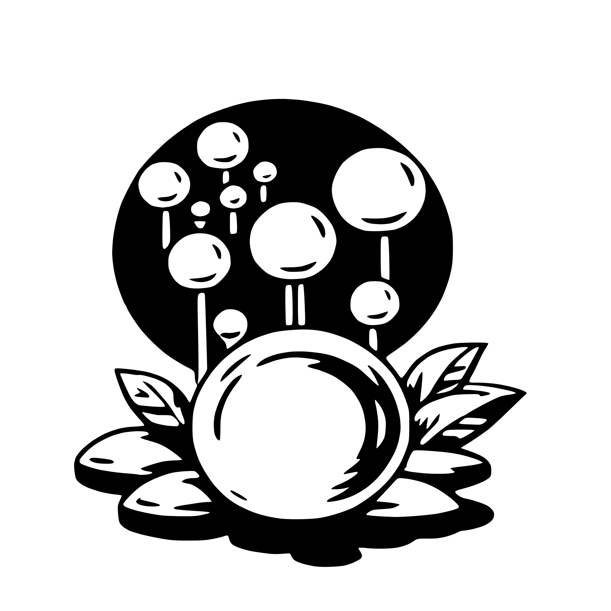 AI-generated SVG of a love dream bubbles