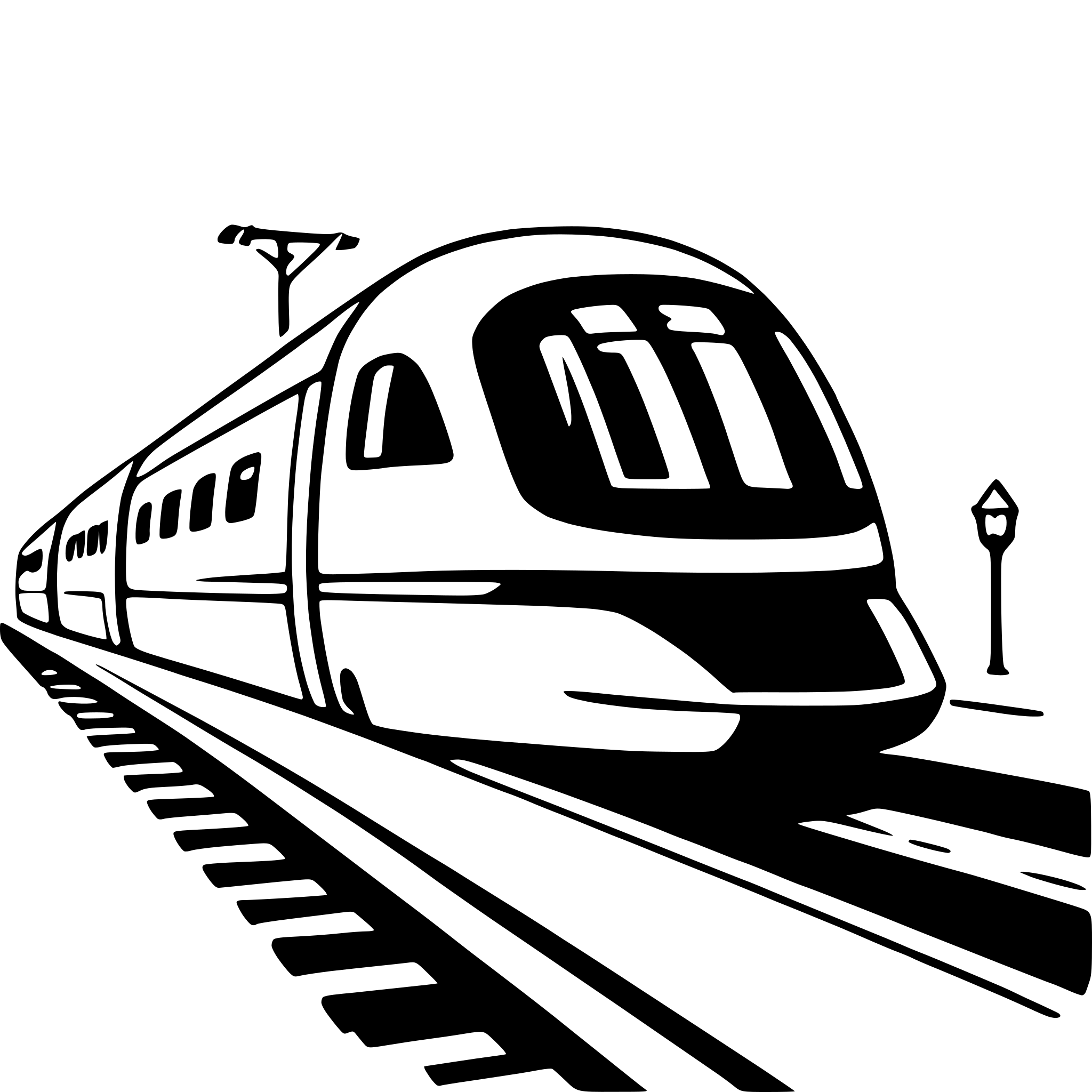 AI-generated SVG of 'maglev train'
