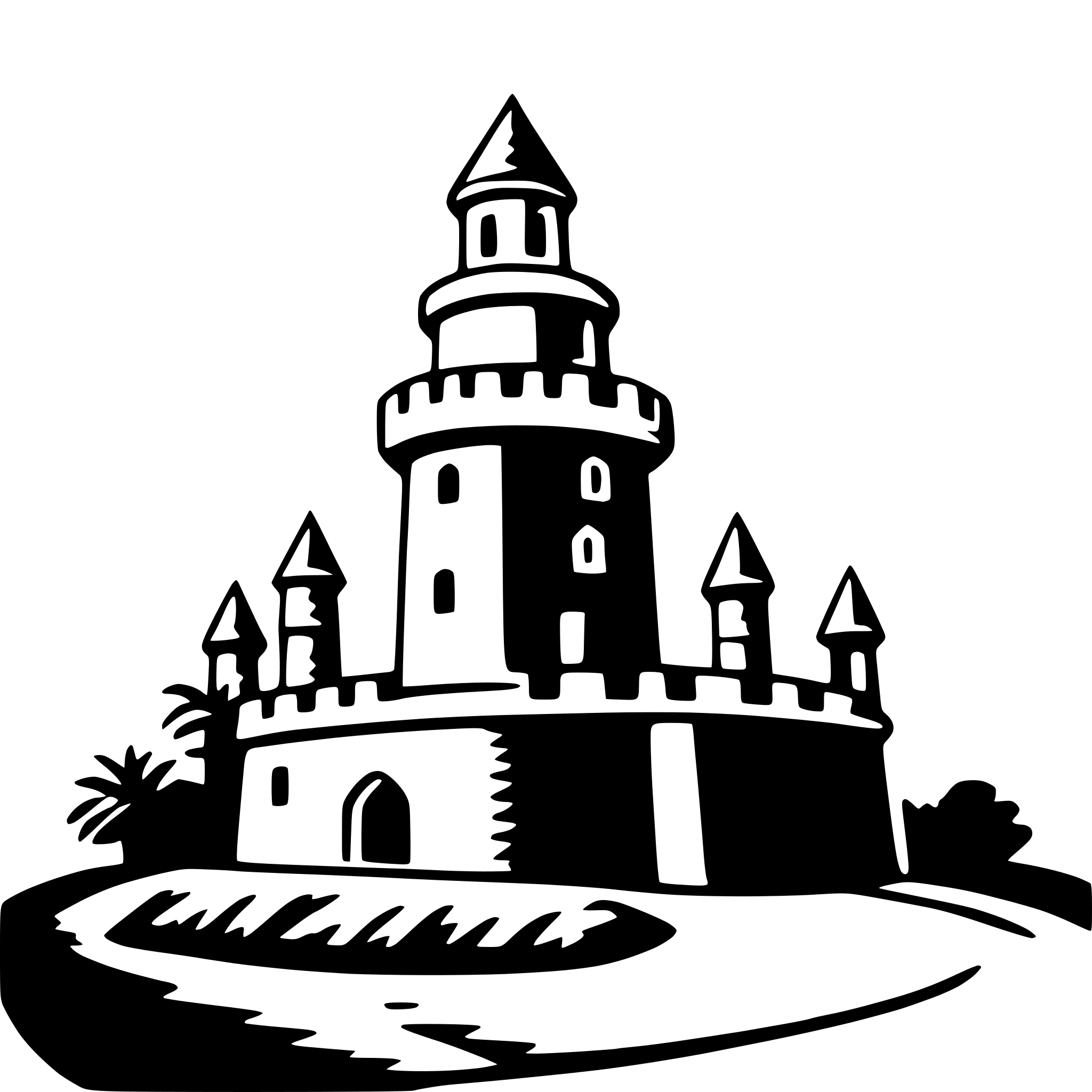 AI-generated SVG of a el castillo