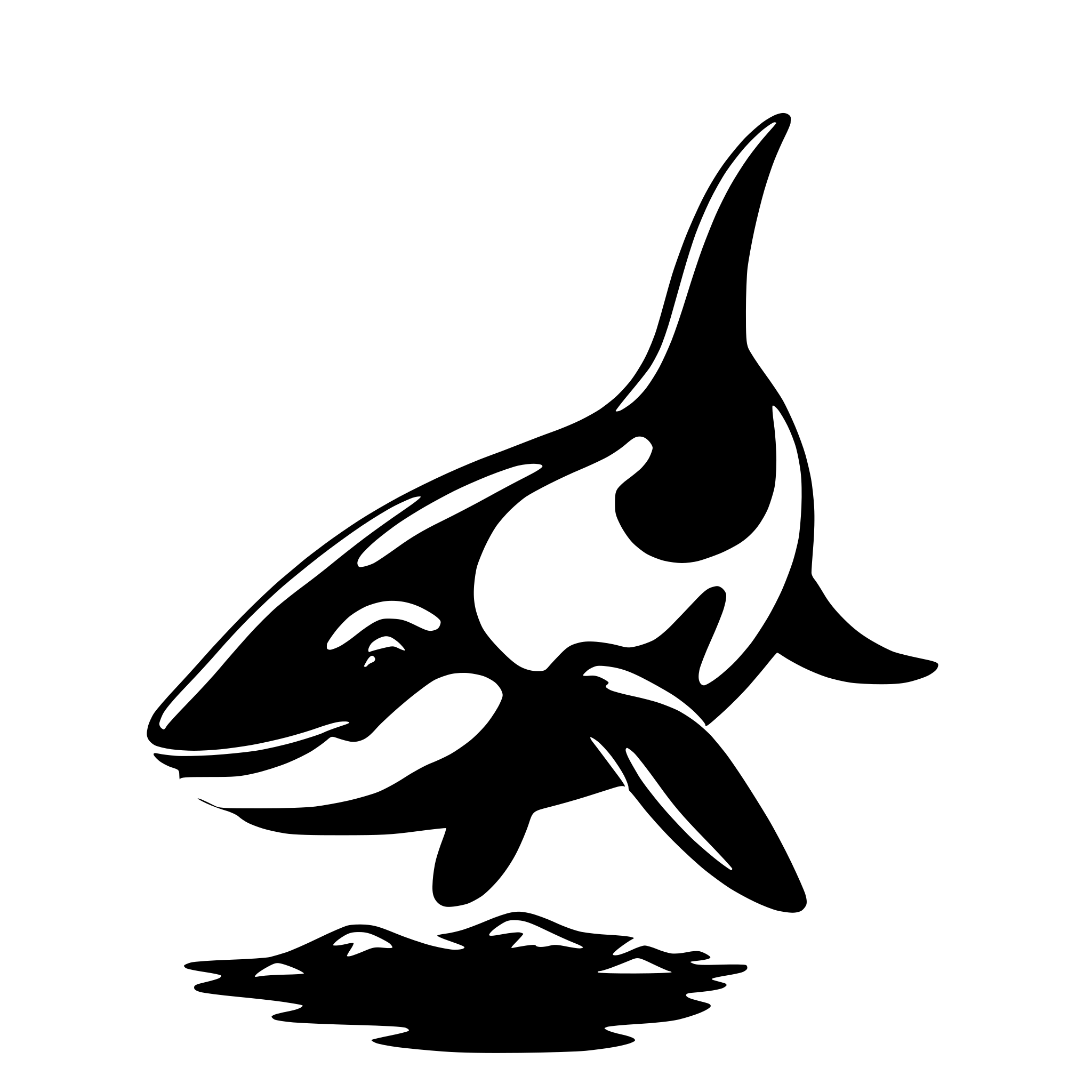 AI-generated SVG of 'orca'