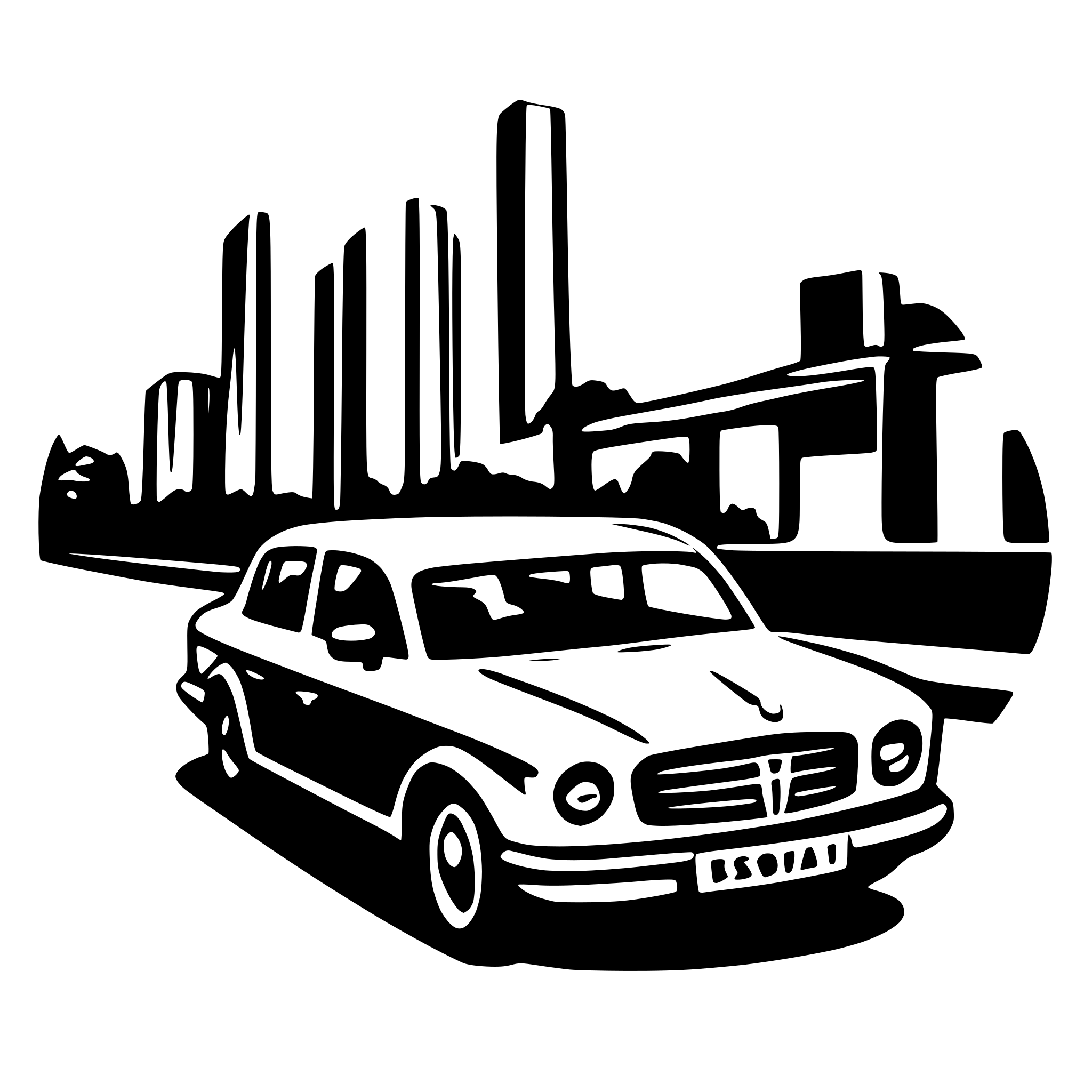 AI-generated SVG of a sedan simple svg