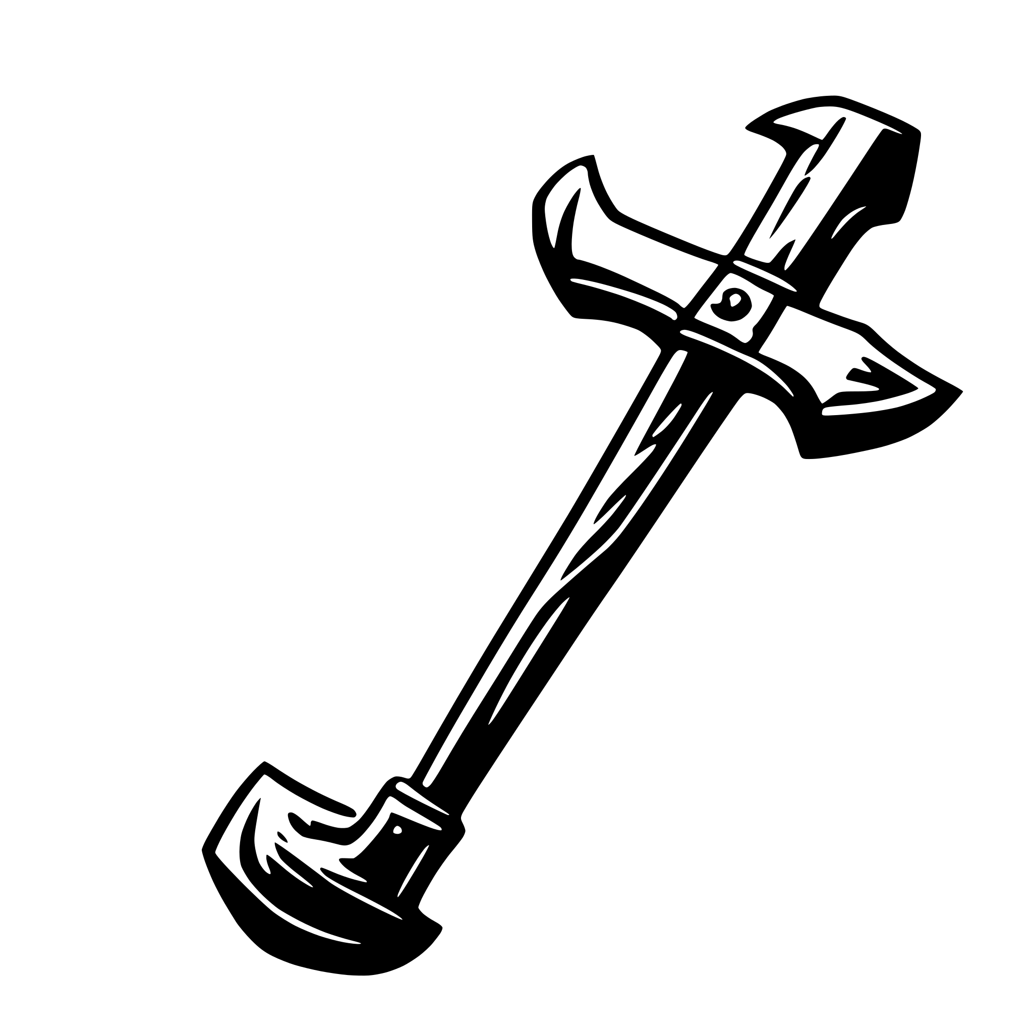 AI-generated SVG of 'pickaxe'