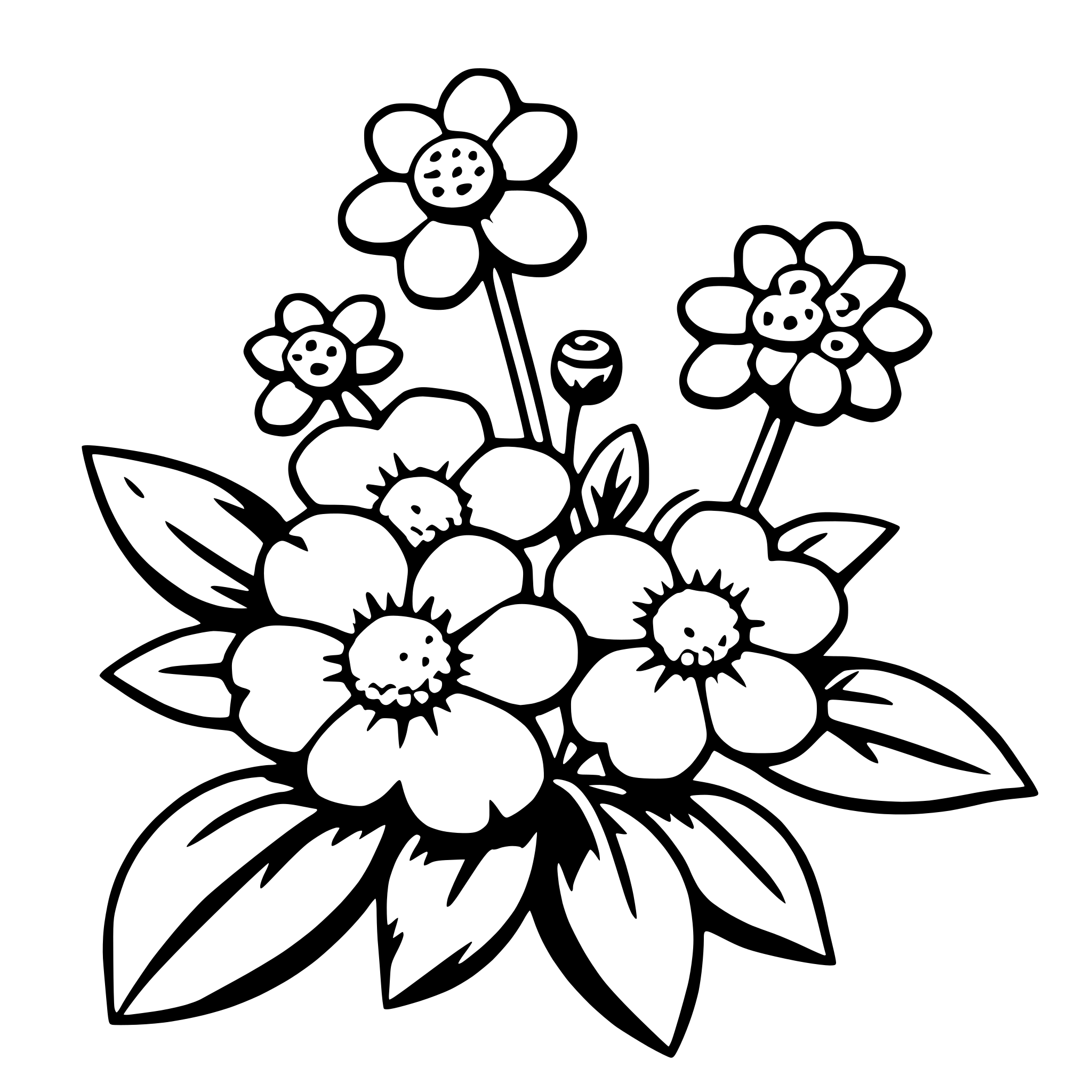AI-generated SVG of 'forget-me-not'
