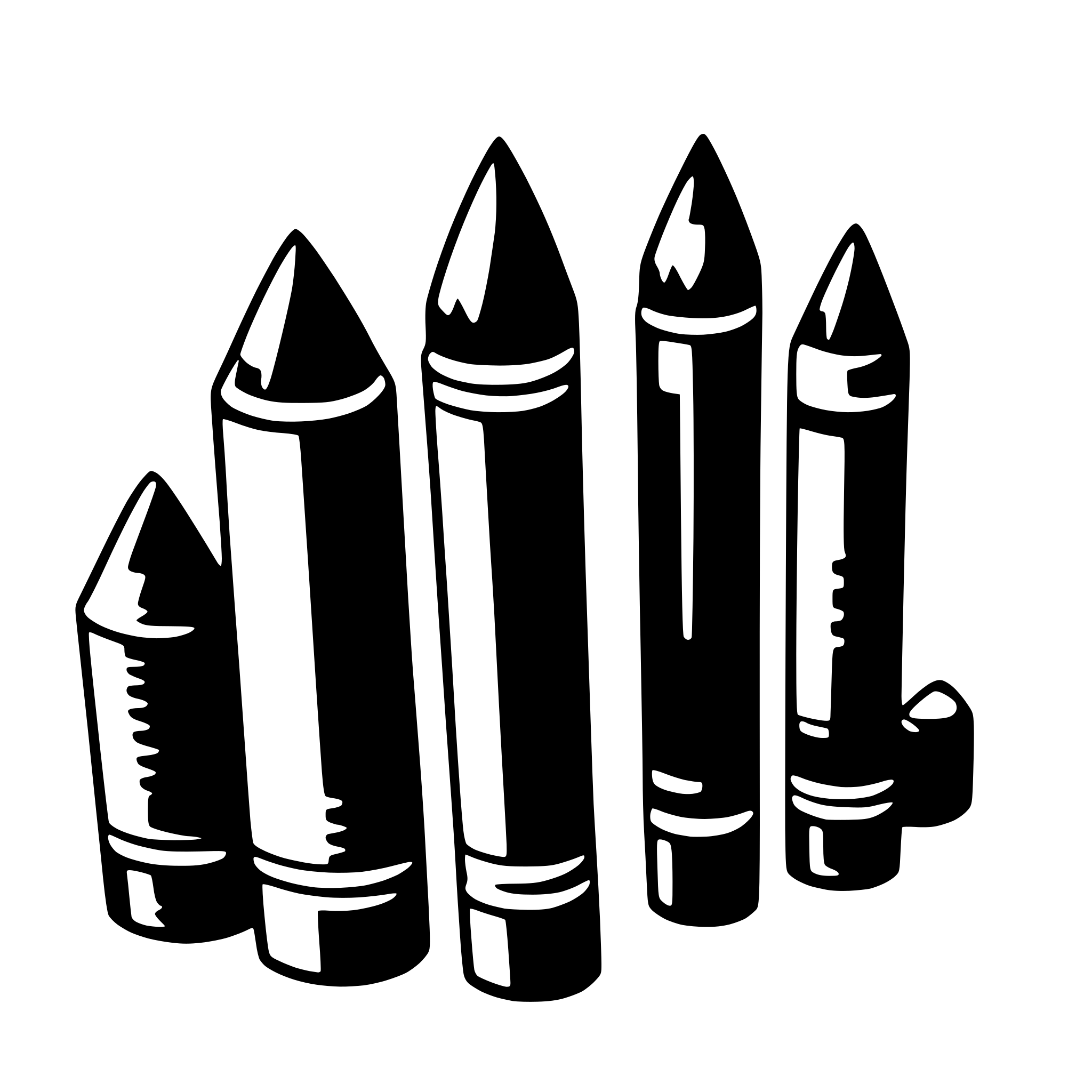 AI-generated SVG of a crayons