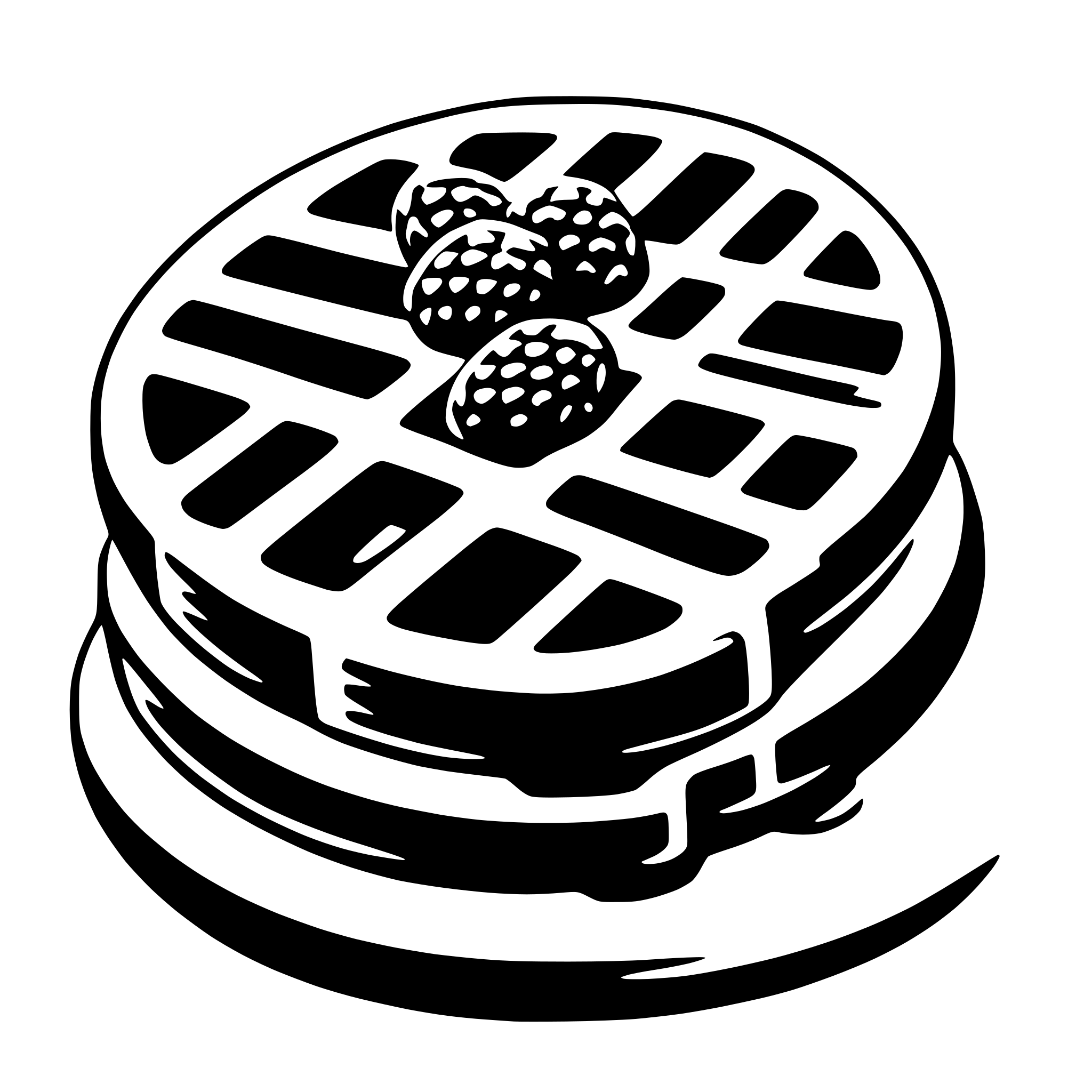 AI-generated SVG of 'waffle'