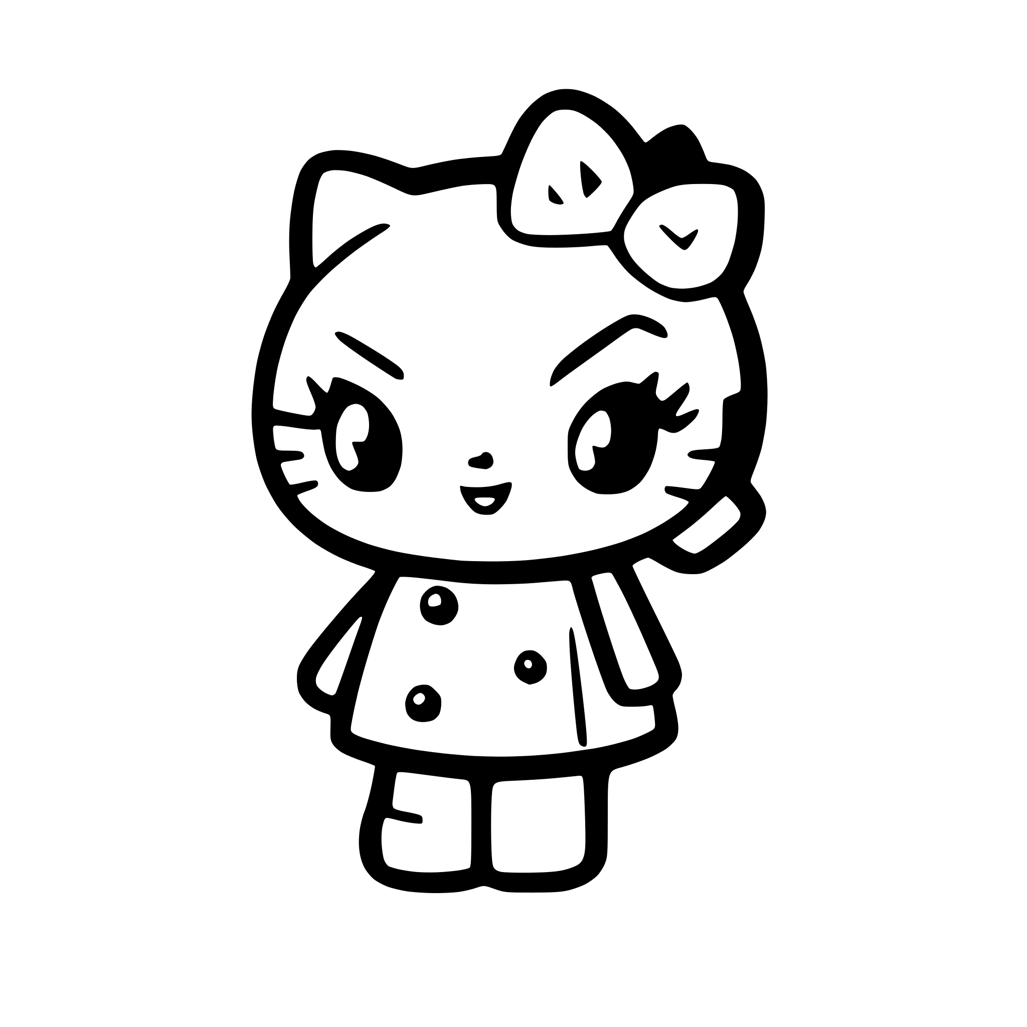 AI-generated SVG of a hello Kitty