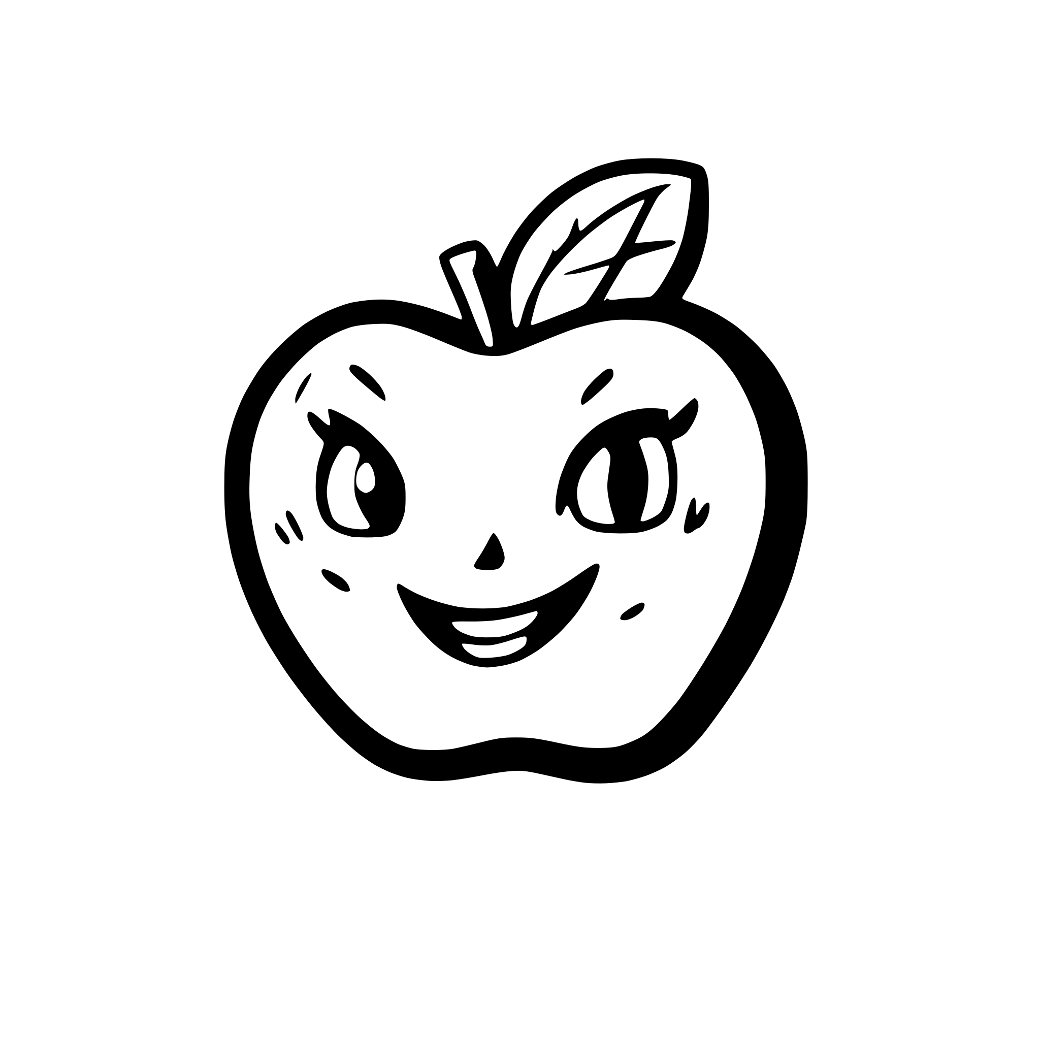 AI-generated SVG of a Apple
