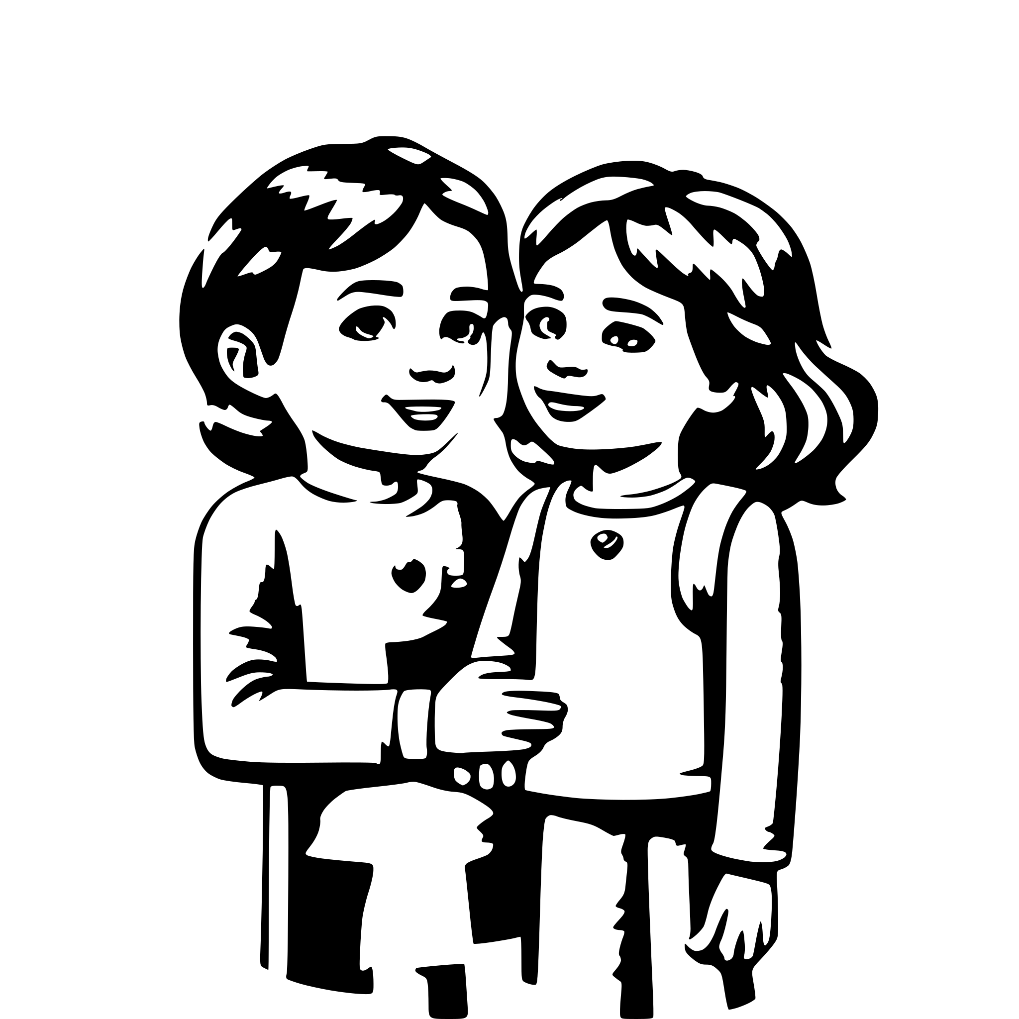 AI-generated SVG of a an educator with toddlers holding hands AI-generated SVG of a an educator with toddlers holding hands