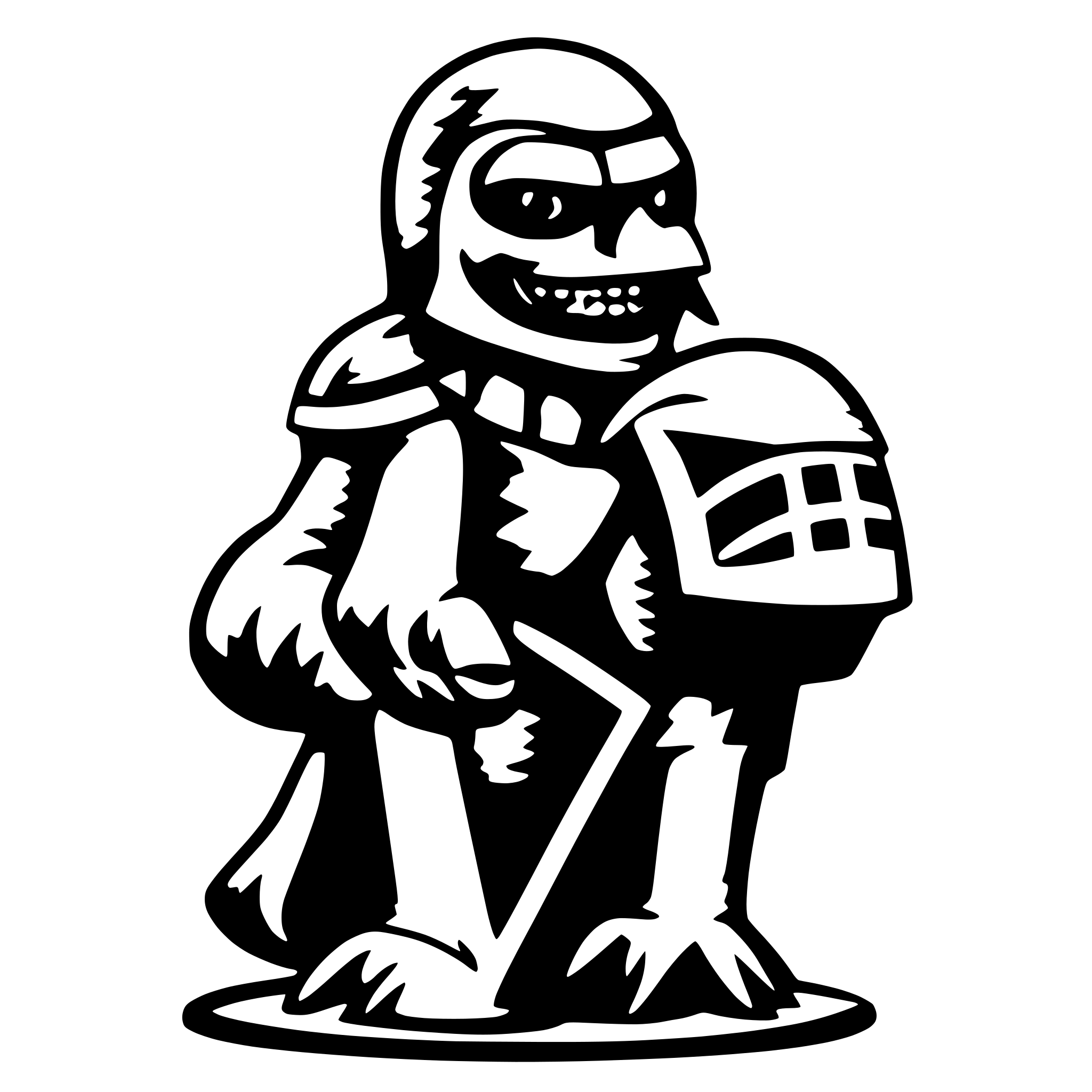 AI-generated SVG of 'miami hurricanes mascot sebastian'