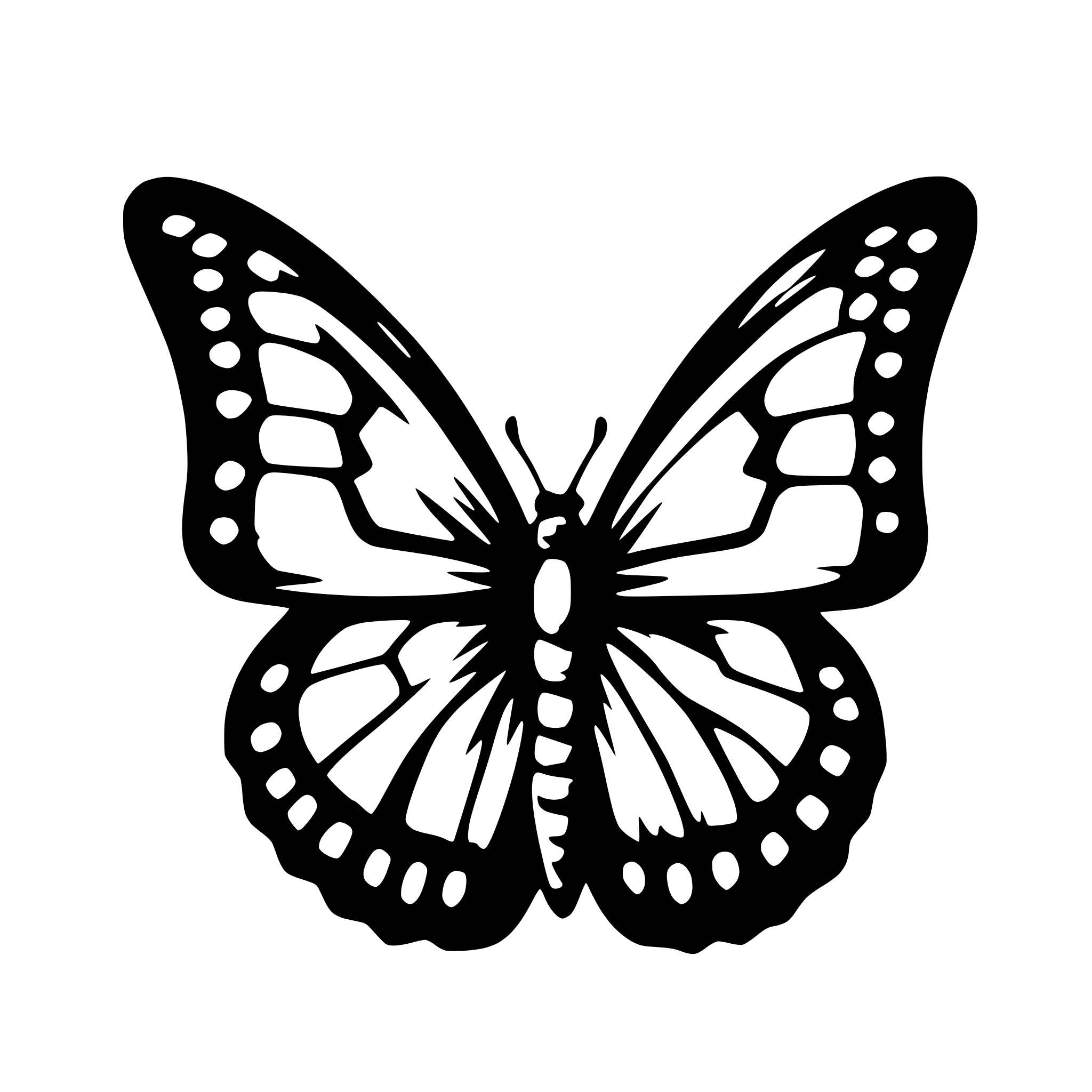 AI-generated SVG of a butterfly