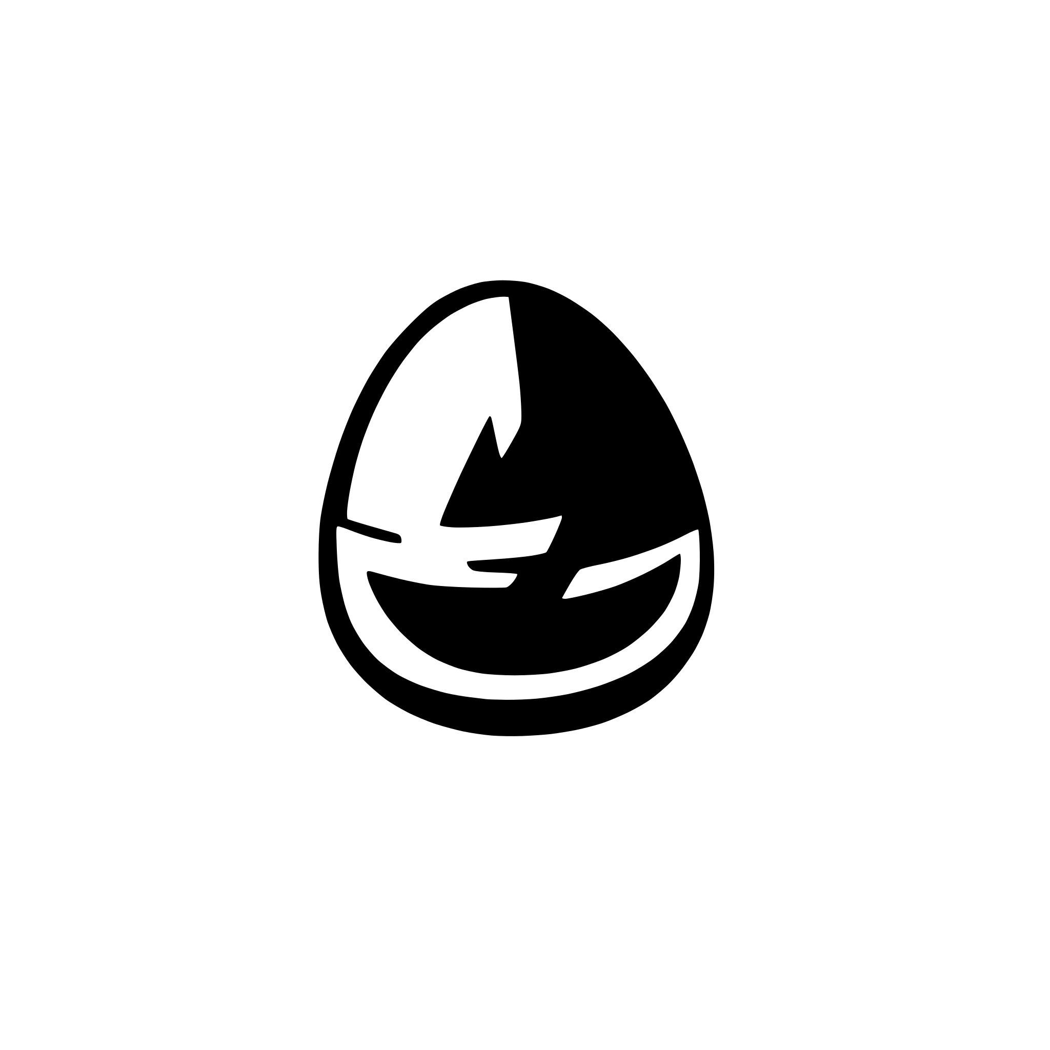 AI-generated SVG of a Easter egg with a thick border and simple design but leave blank space in the middle of the egg to fit a sentence
