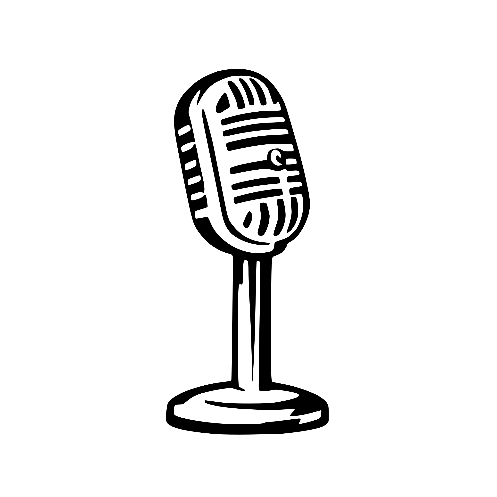 AI-generated SVG of a emoji of a vintage microphone