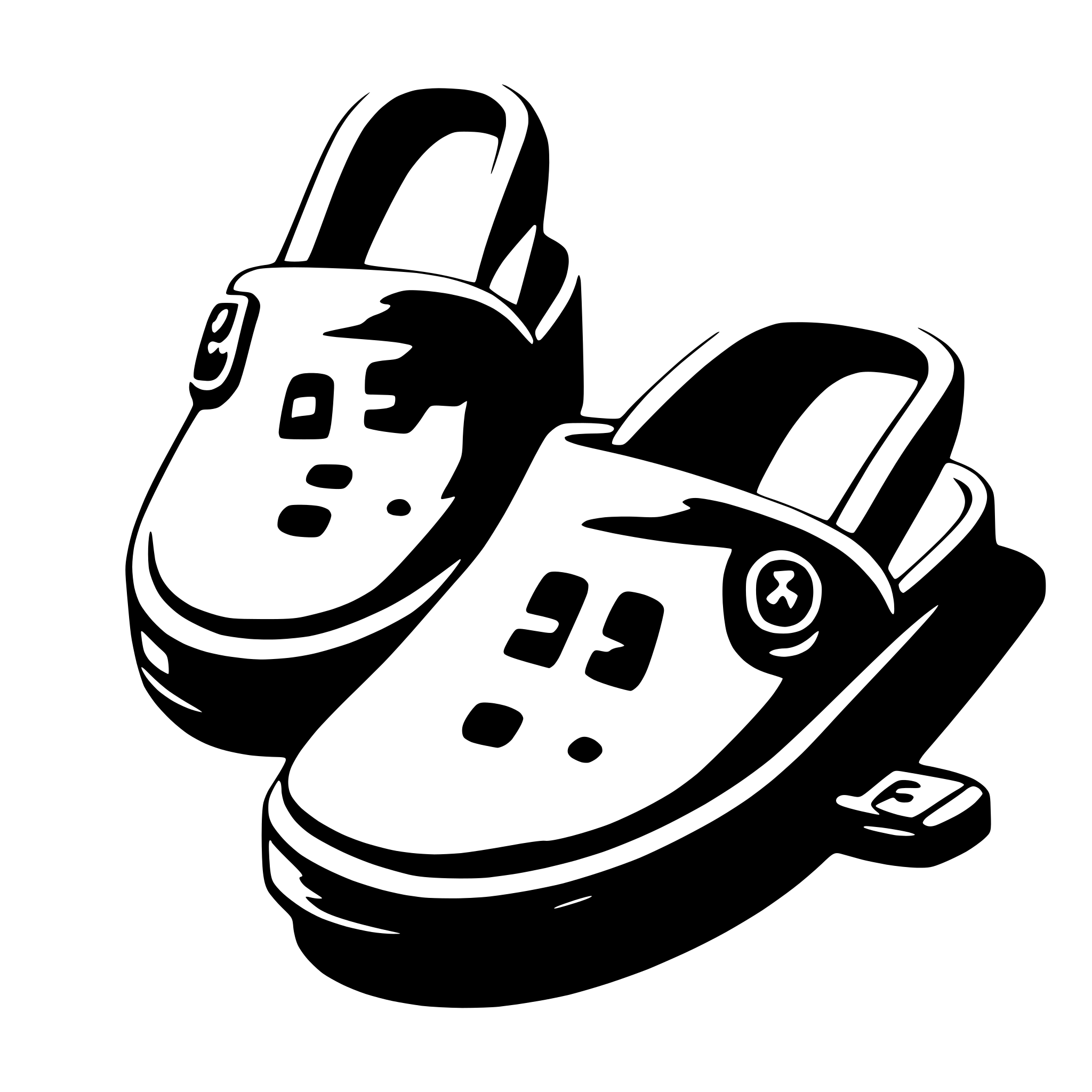 AI-generated SVG of a slippers