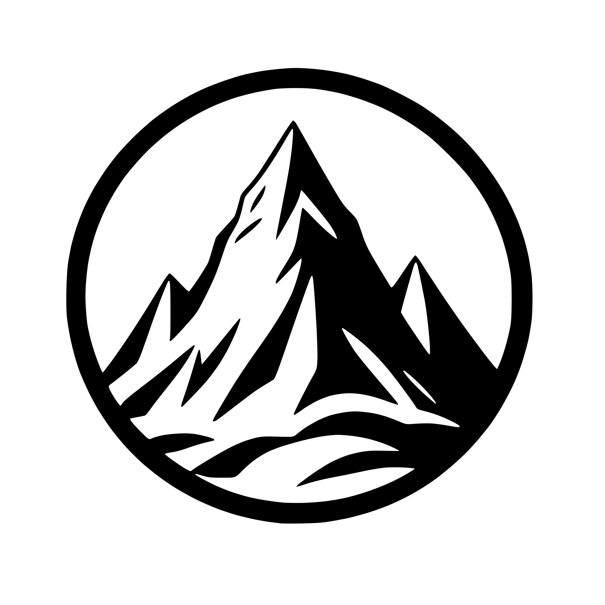 AI-generated SVG of 'abstract mountain with sharp peaks'