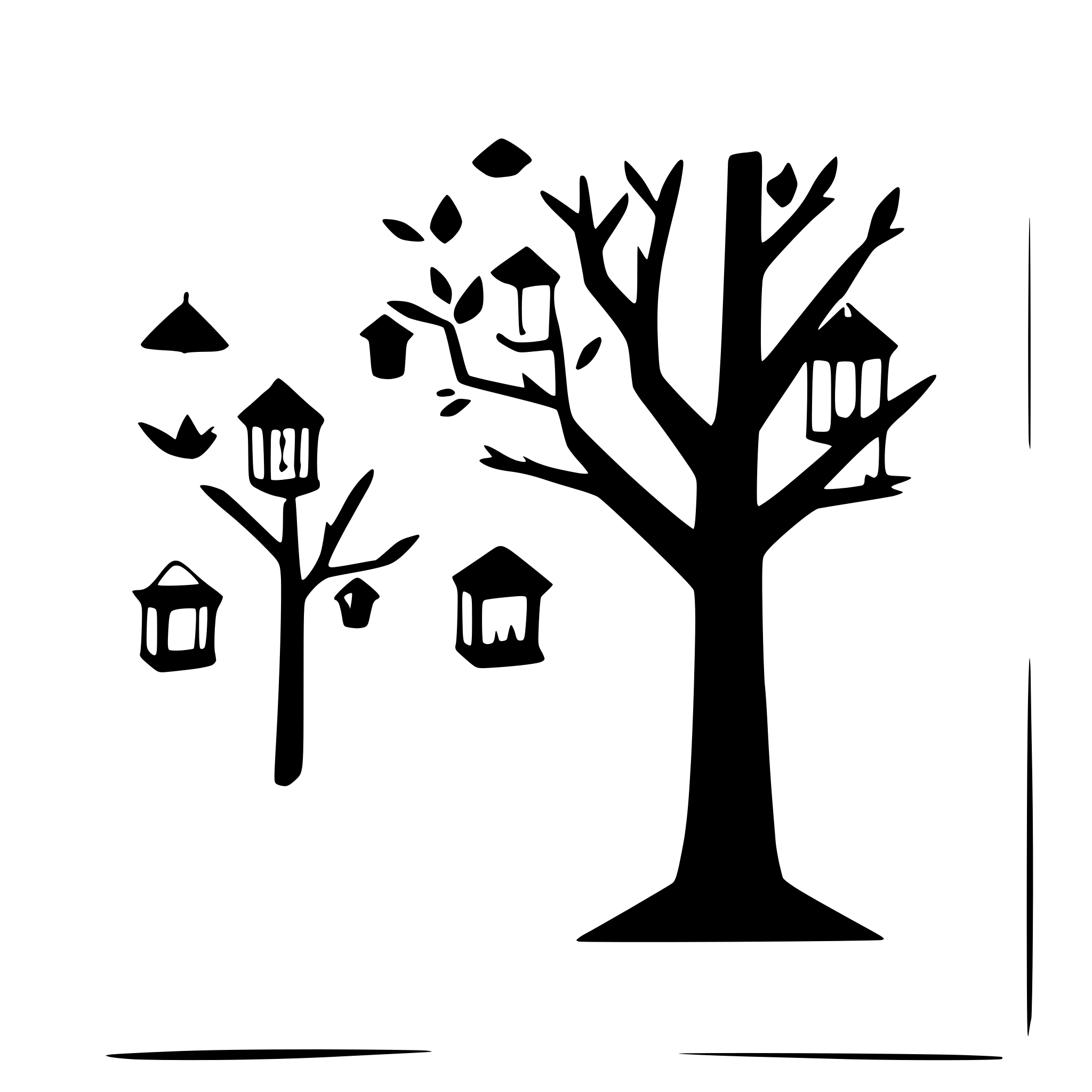 AI-generated SVG of 'tree with hanging lanterns'