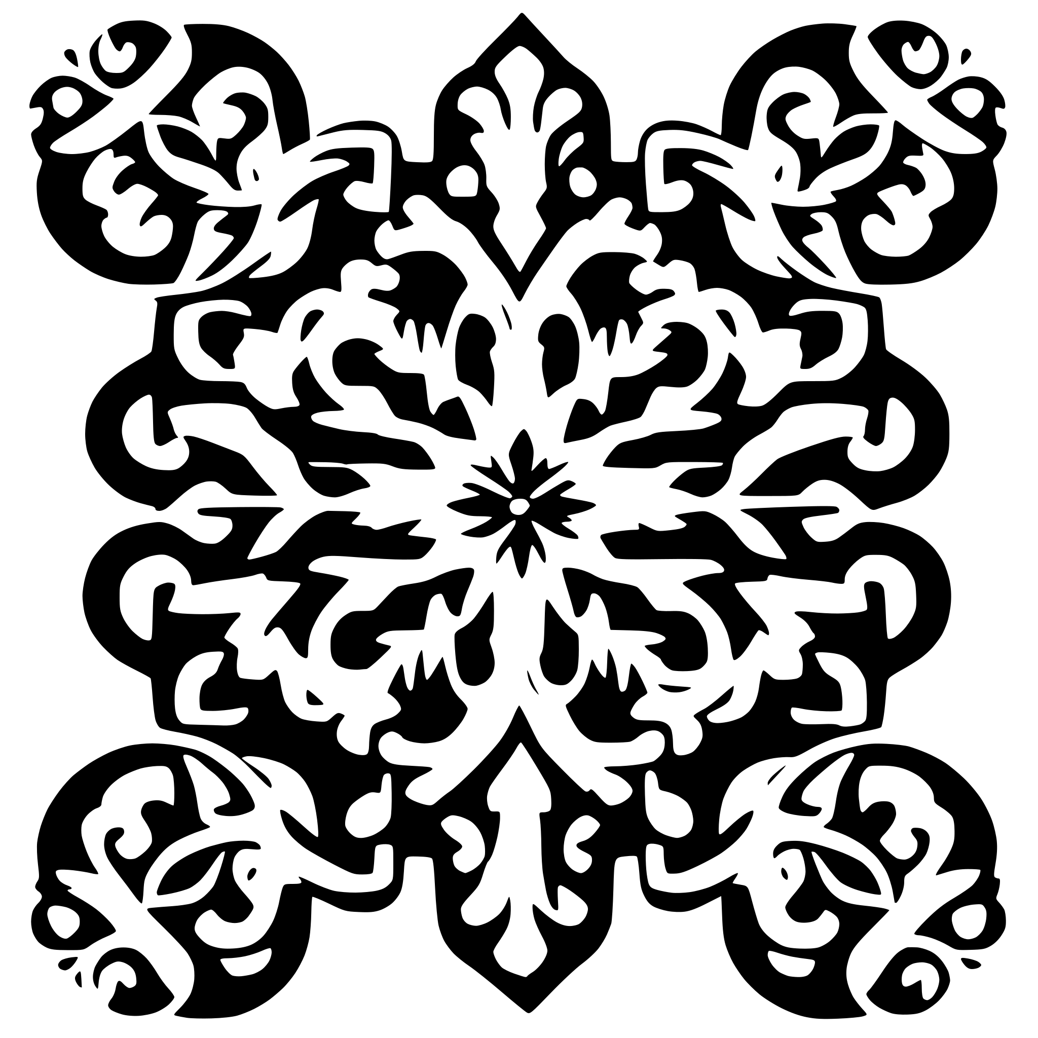 AI-generated SVG of a filligree pattern
