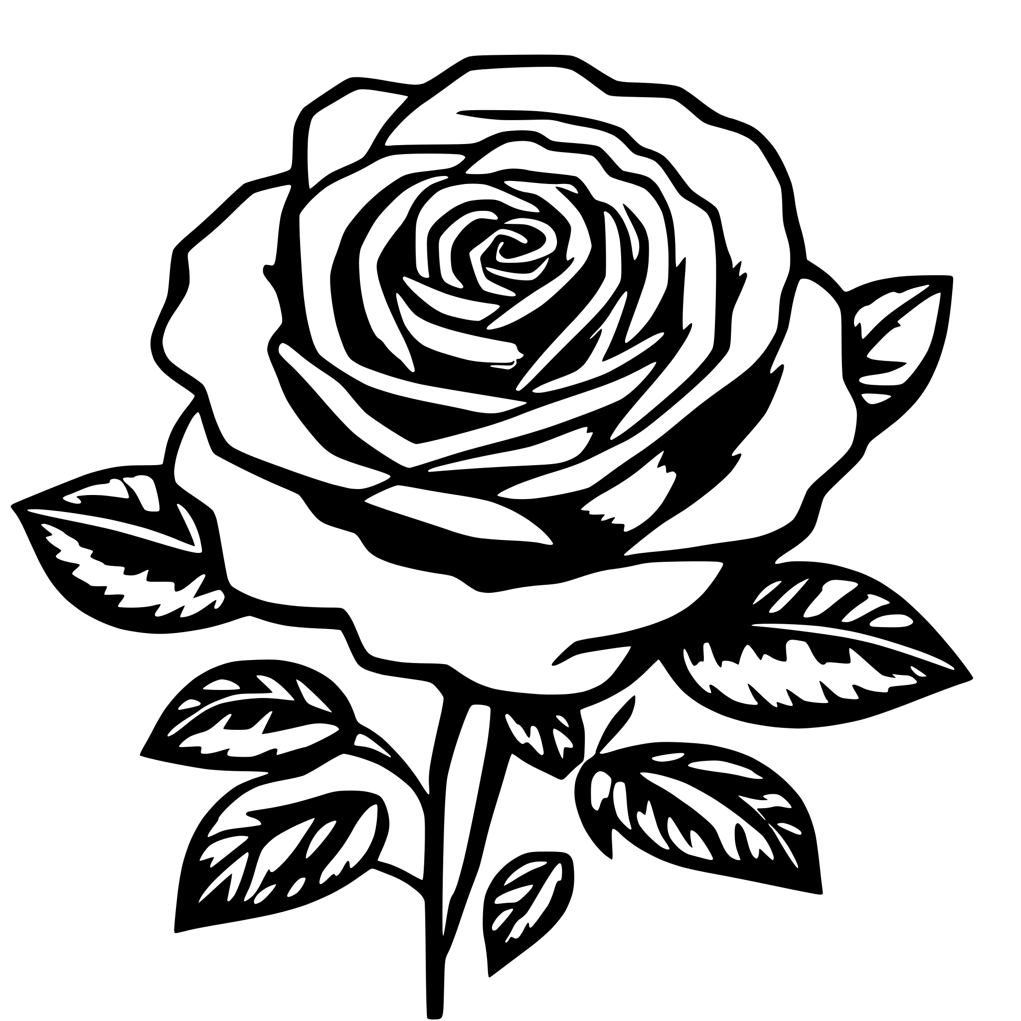 AI-generated SVG of 'draw Doudouda-Rose'