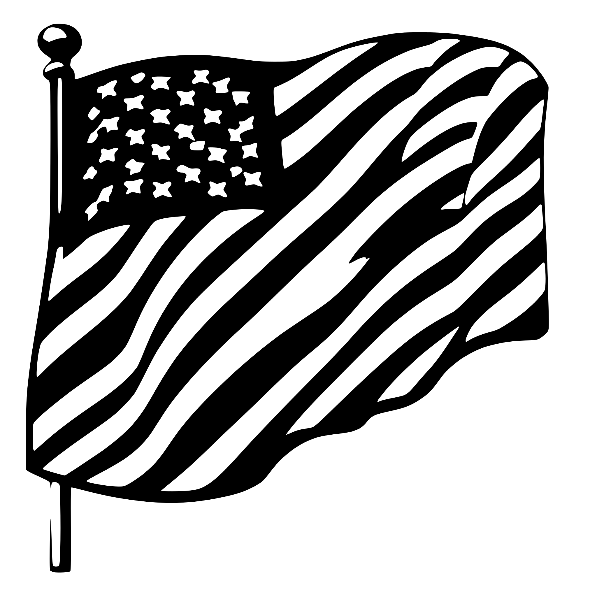 AI-generated SVG of 'american flag'