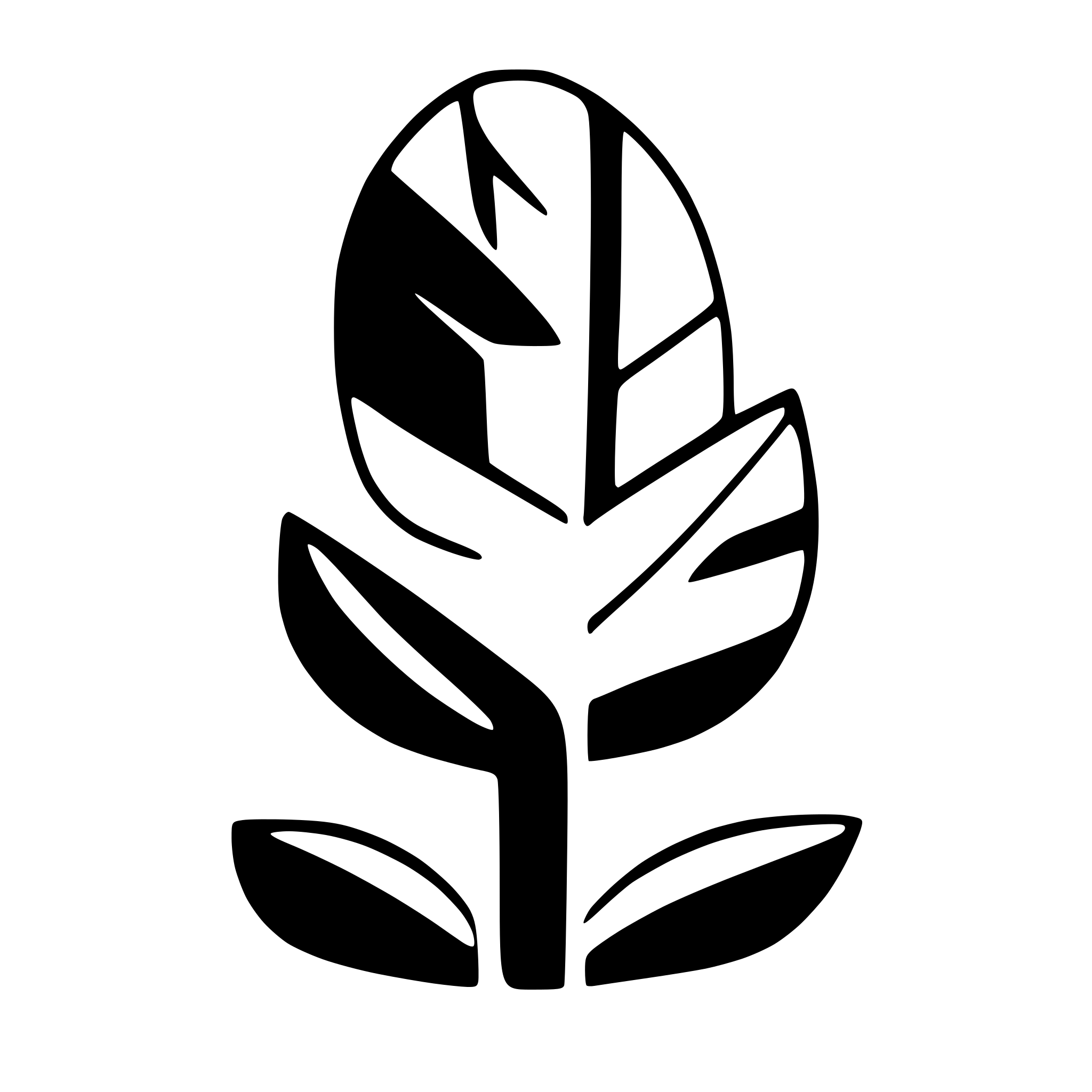 AI-generated SVG of a feather