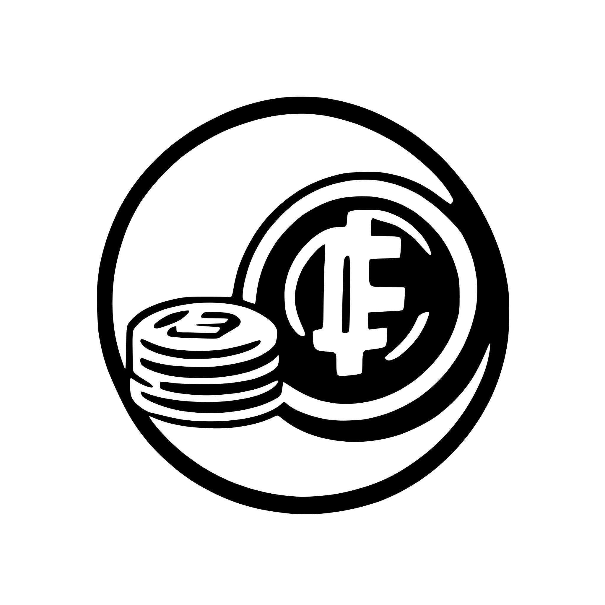 AI-generated SVG of a Coin Icon with F letter inside