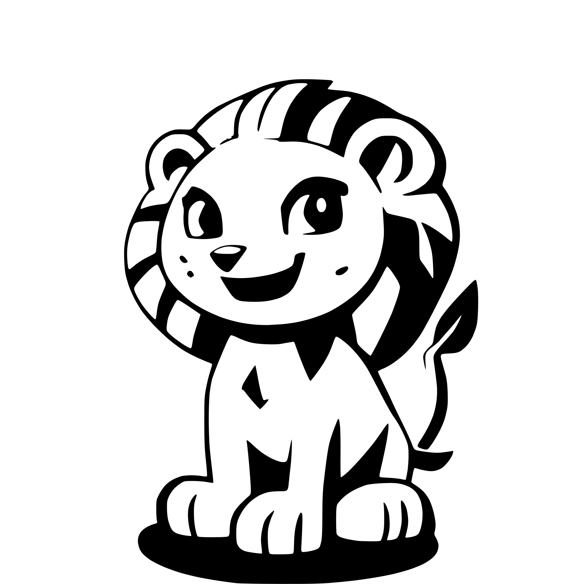 AI-generated SVG of a A lion